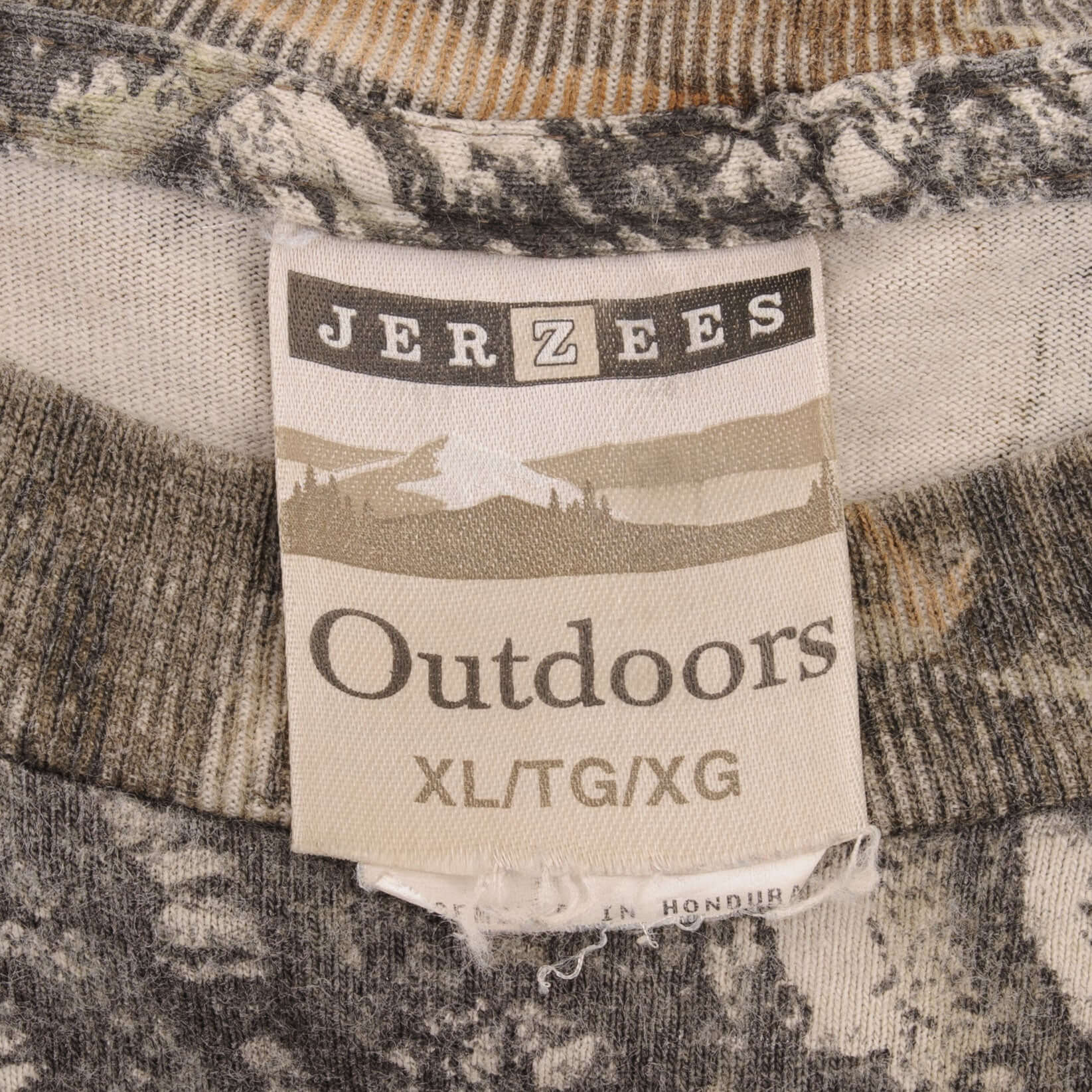 Vintage Hunting Mossy Oak Break Up Camo Long Sleeve Tee Shirt Size XL