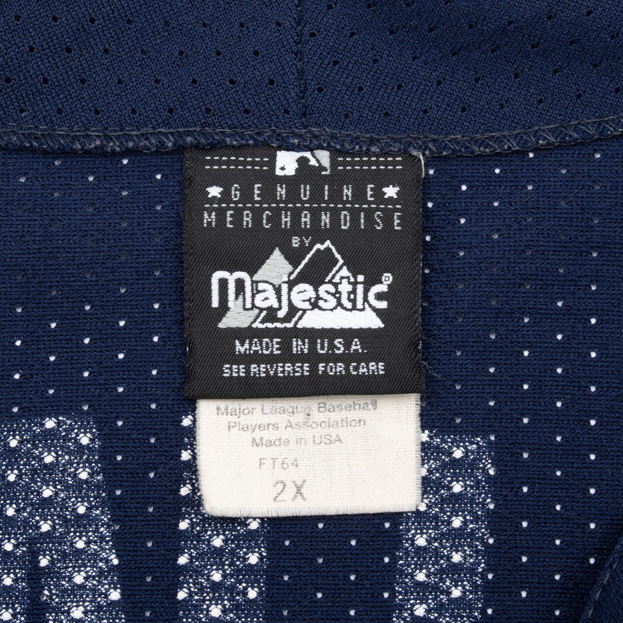 Vintage Mlb New York Yankees Bernie Williams #51 1990S Majestic Jersey Size 2XL Made In USA