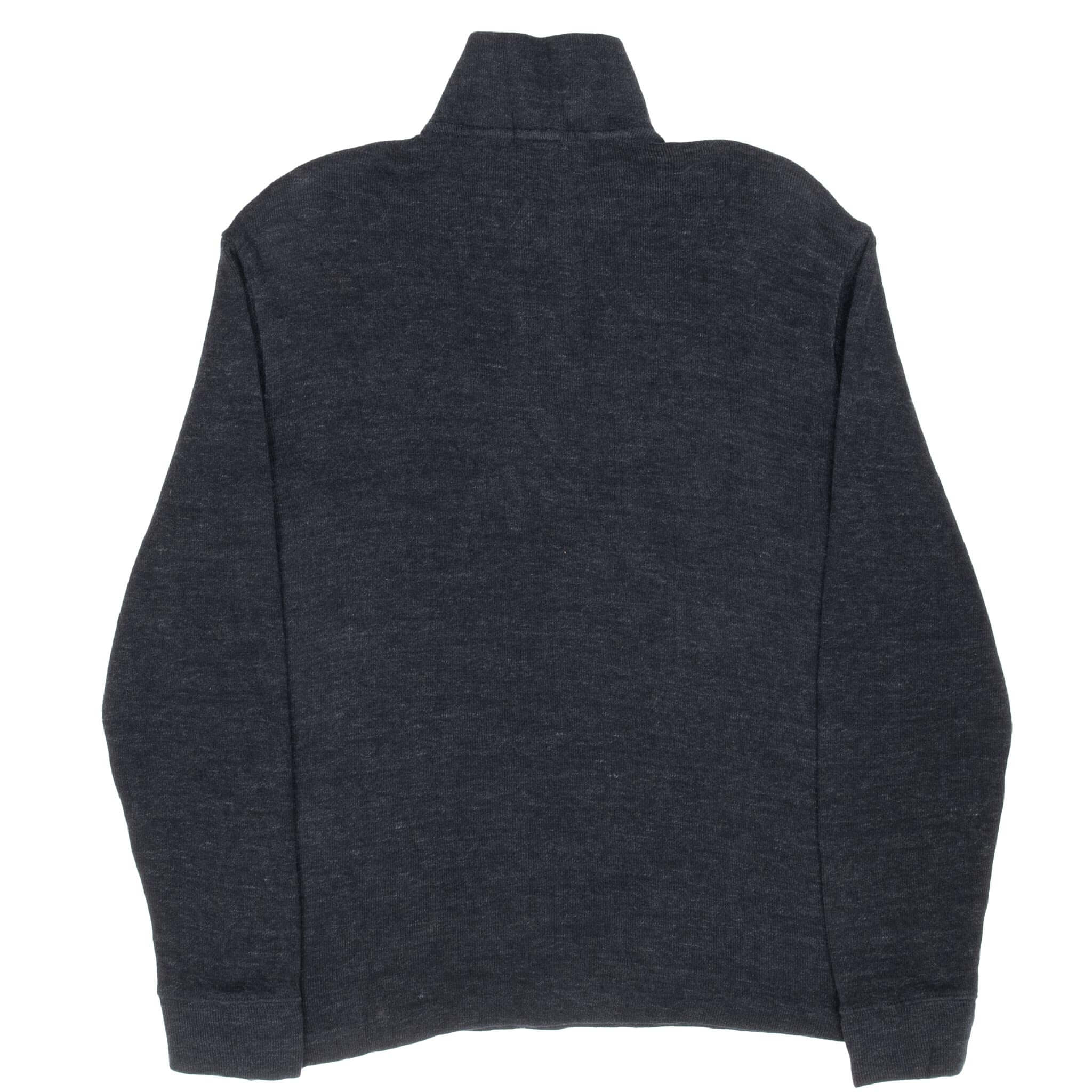 Polo Ralph Lauren Dark Grey Quarter 1/4 Zip Sweater Size Small