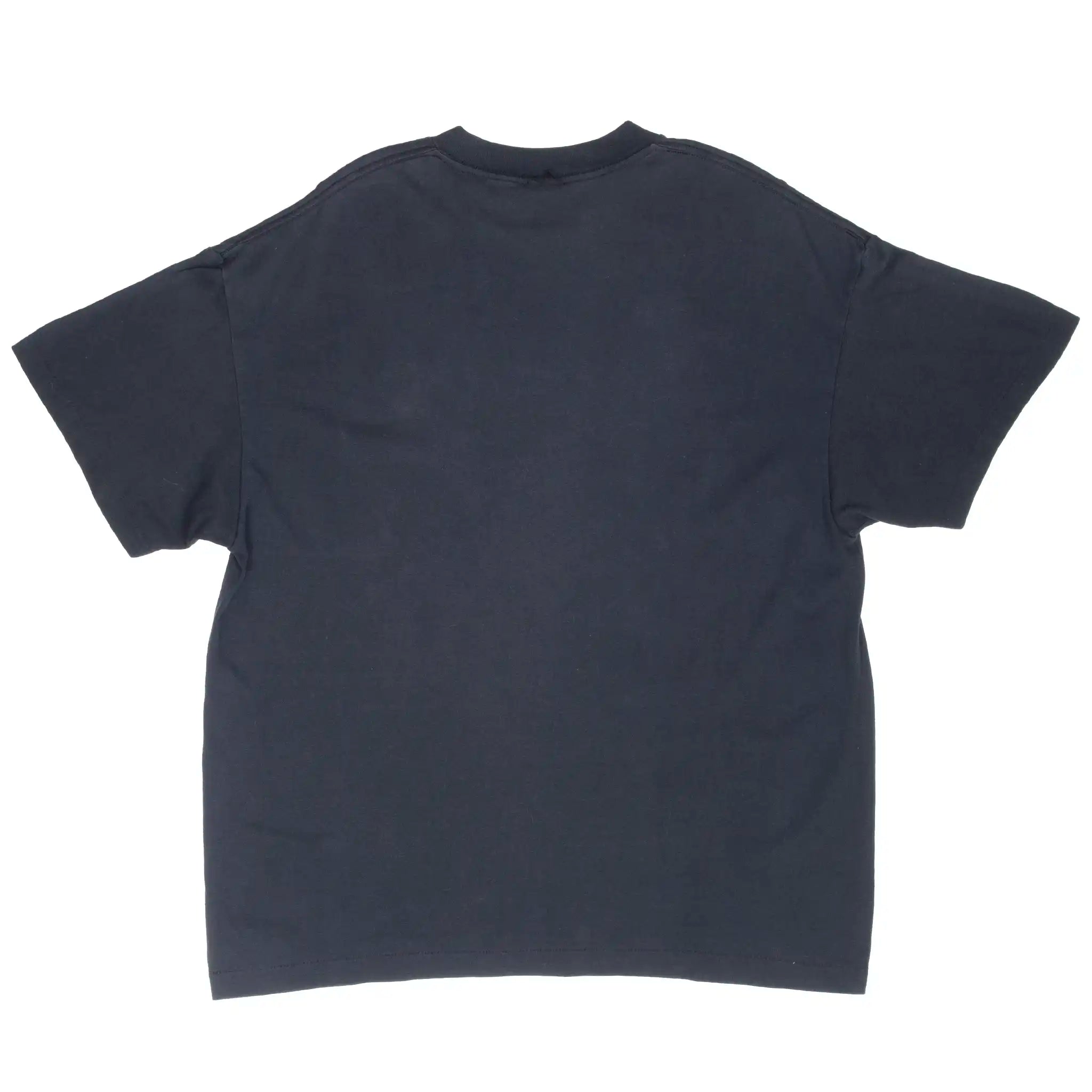 Plain back of black Chicago Bulls short-sleeve T-shirt