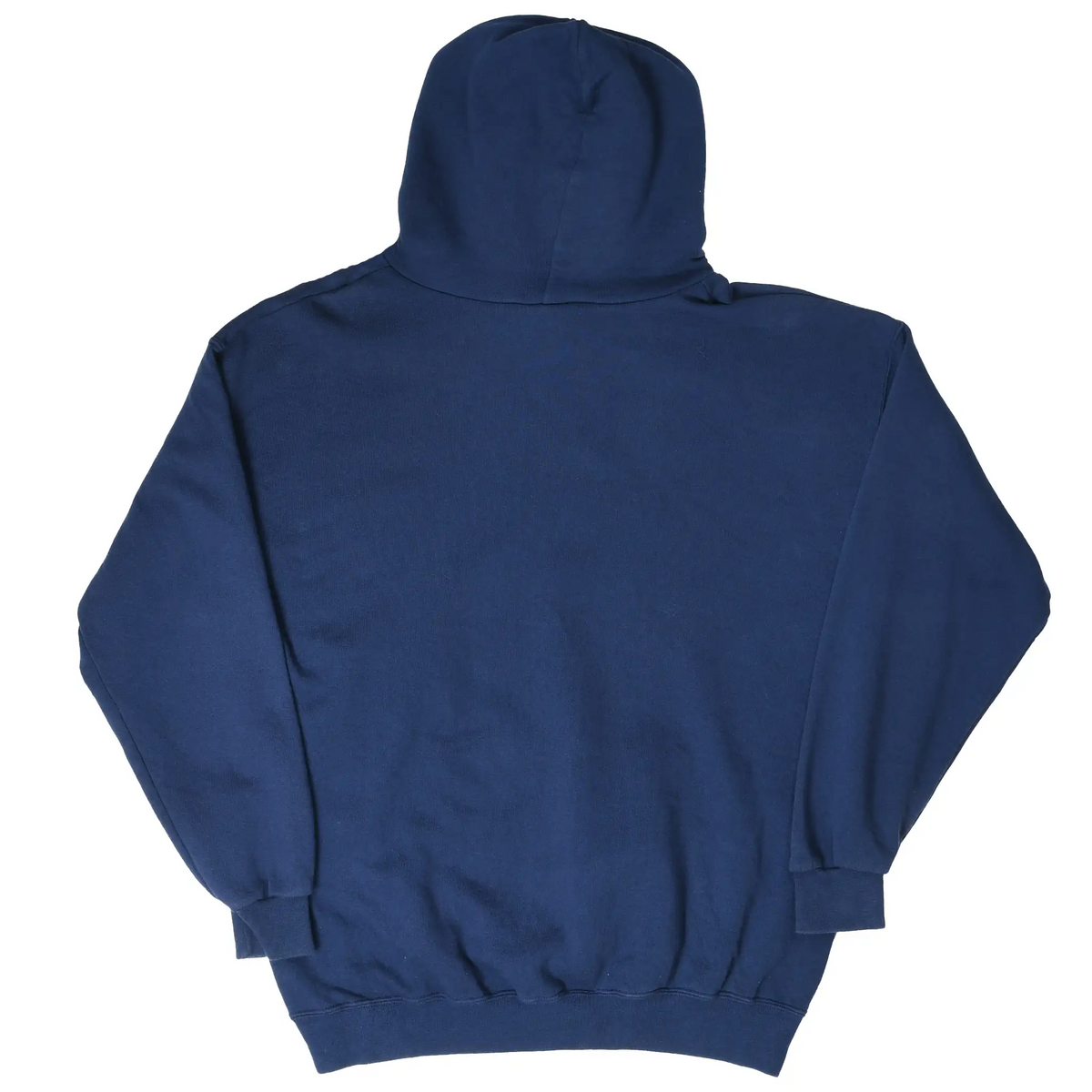 Back of navy blue Adidas pullover hoodie
