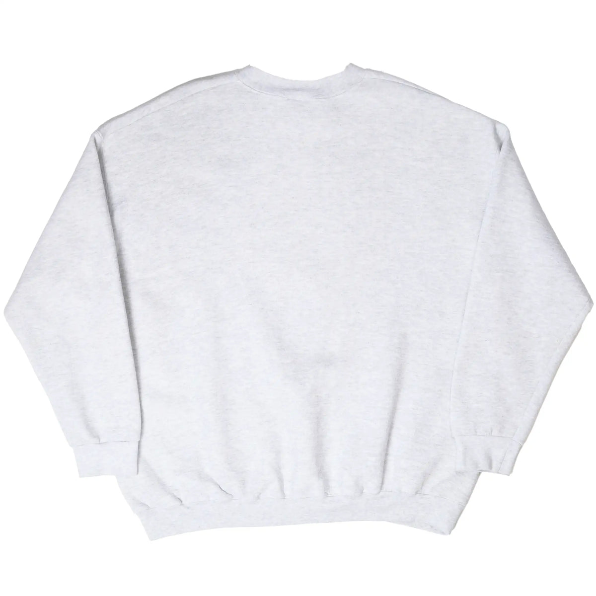 Back of plain light gray Dodge crewneck sweatshirt