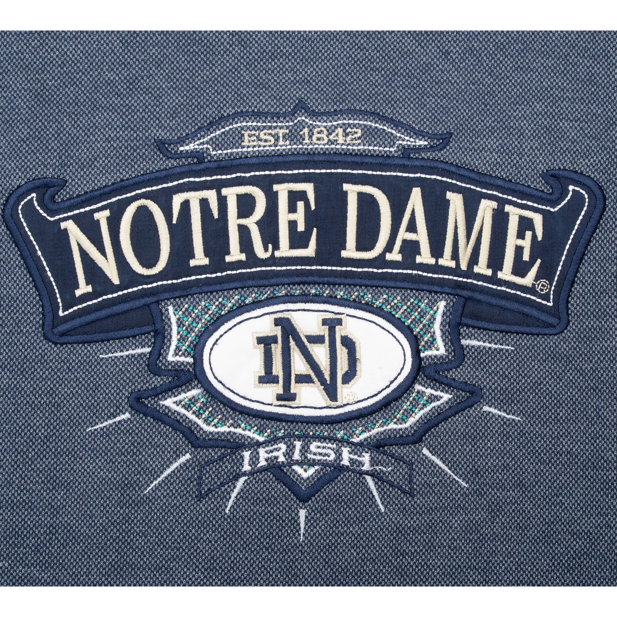 Vintage Ncaa Notre Dame Fighting Irish Embroidered Sweatshirt 1990S Size Large