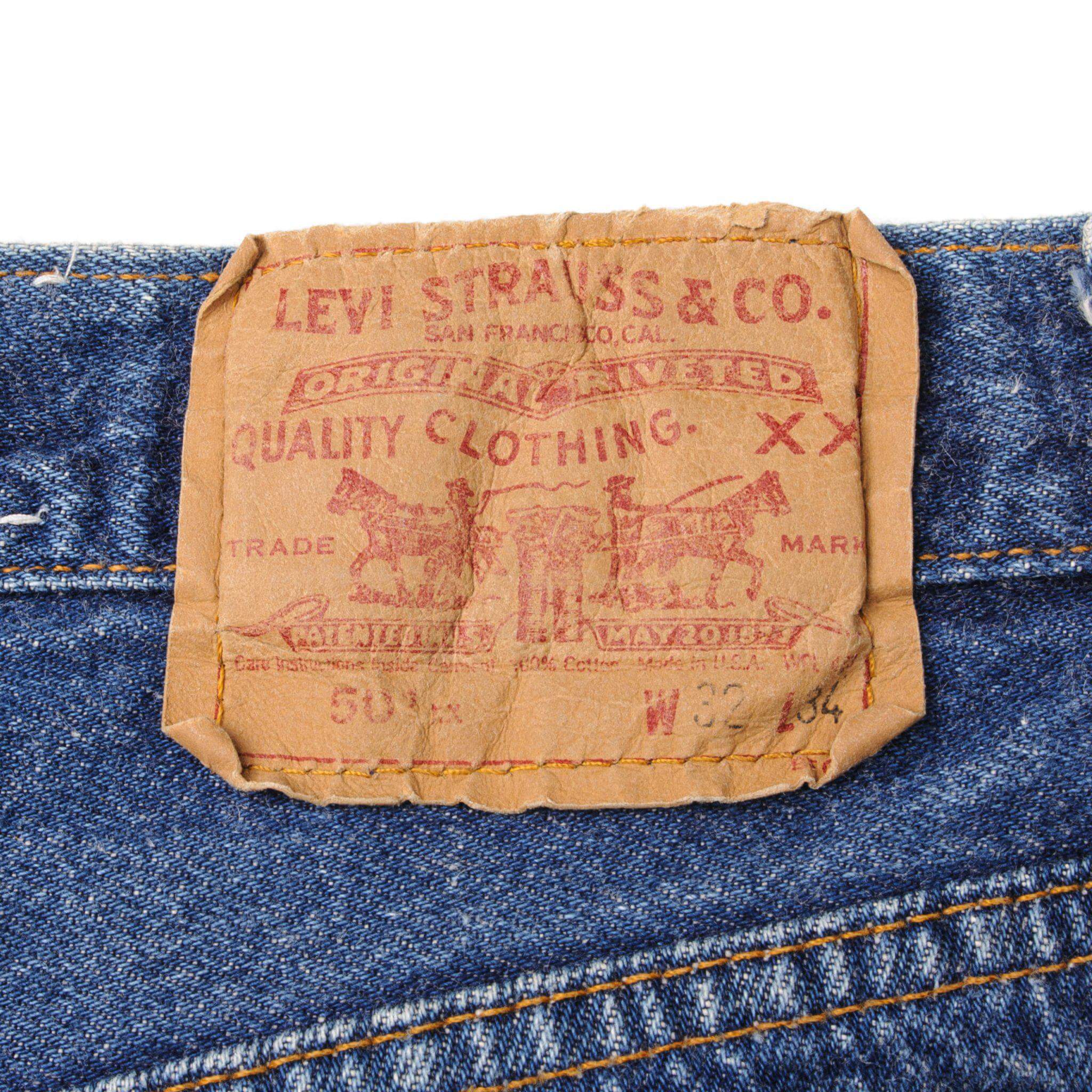 Levi's 501 Label Tag 1988-1993 80s 90s
