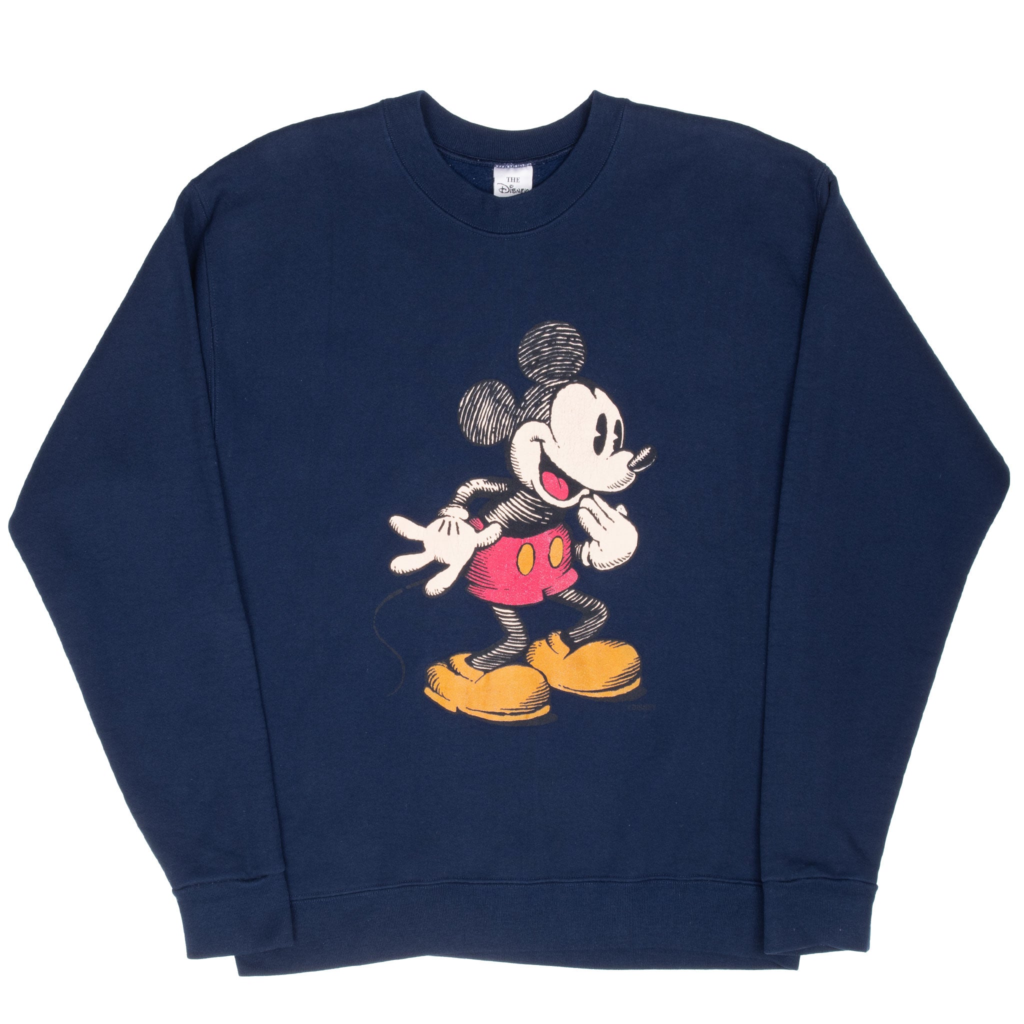 Vintage Disney Mickey Mouse Blue Sweatshirt 1990S Large Made In Usa