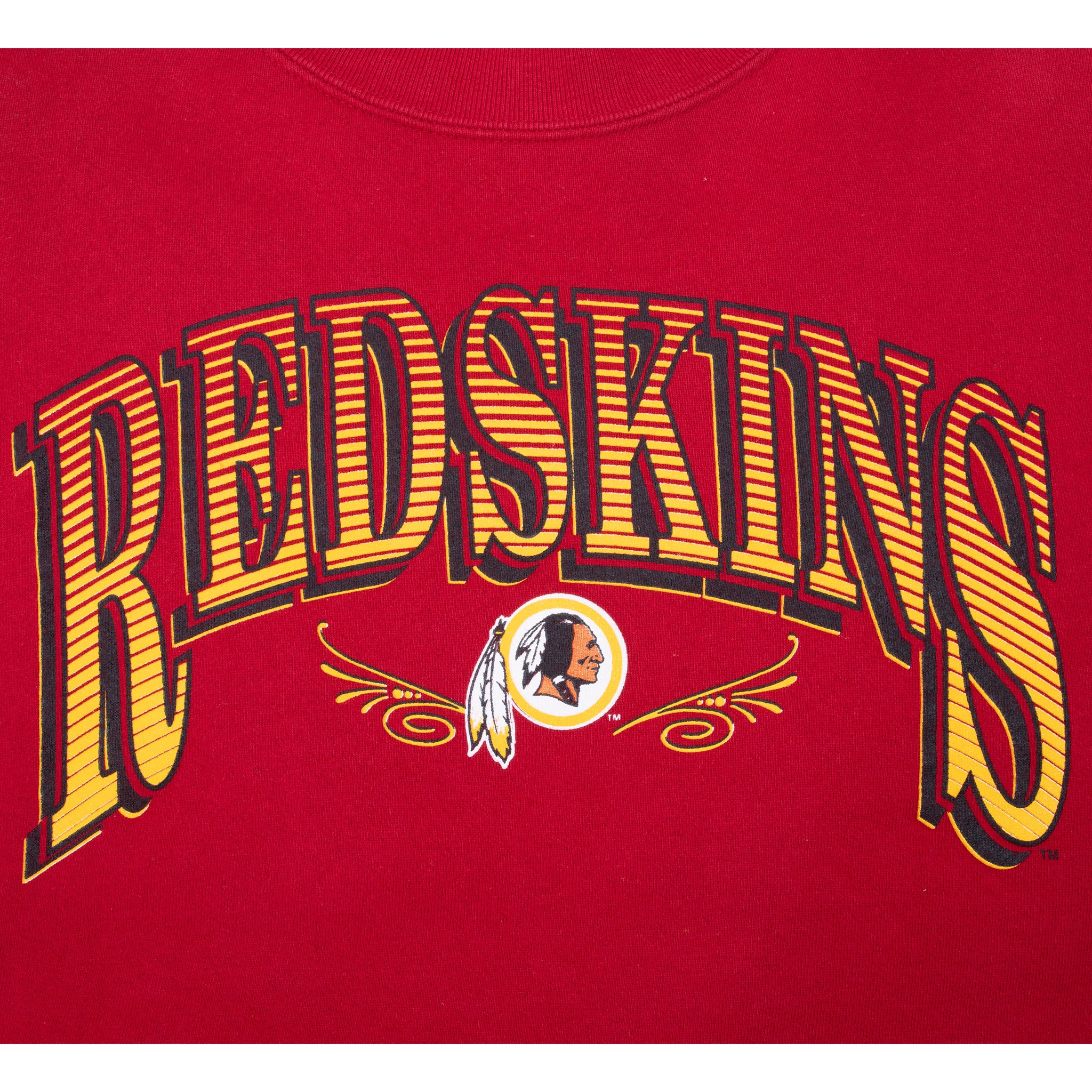 Vintage Nfl Washington Redskins Turlte Neck Sweatshirt 1990S Size Large Made Usa