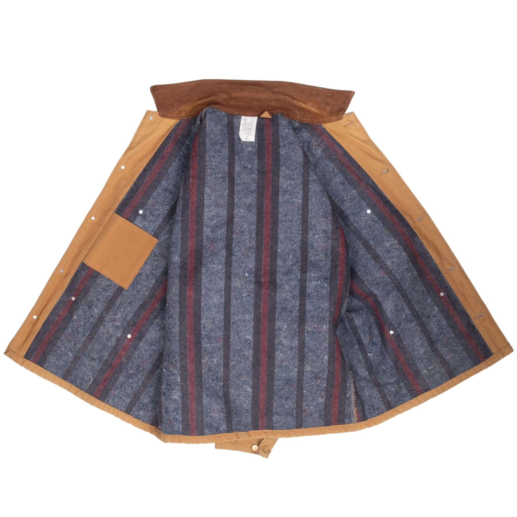 Vintage Carhartt Michigan Style Blanket Lined 6Blc Brown Jacket 1990S Size XL Union Made in USA