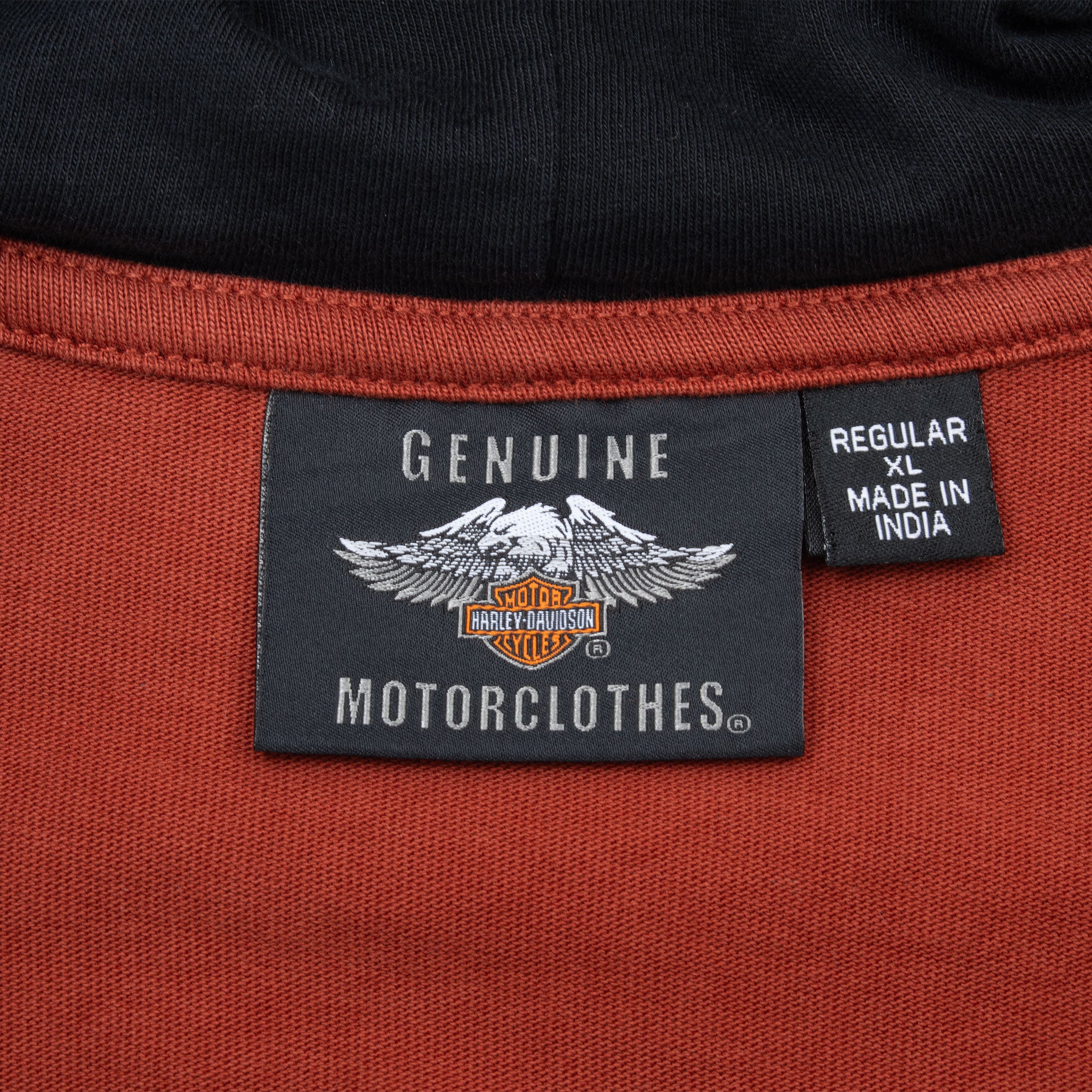 Vintage Harley Davidson Full Zip Hoodie Sweatshirt 2000S Size XL