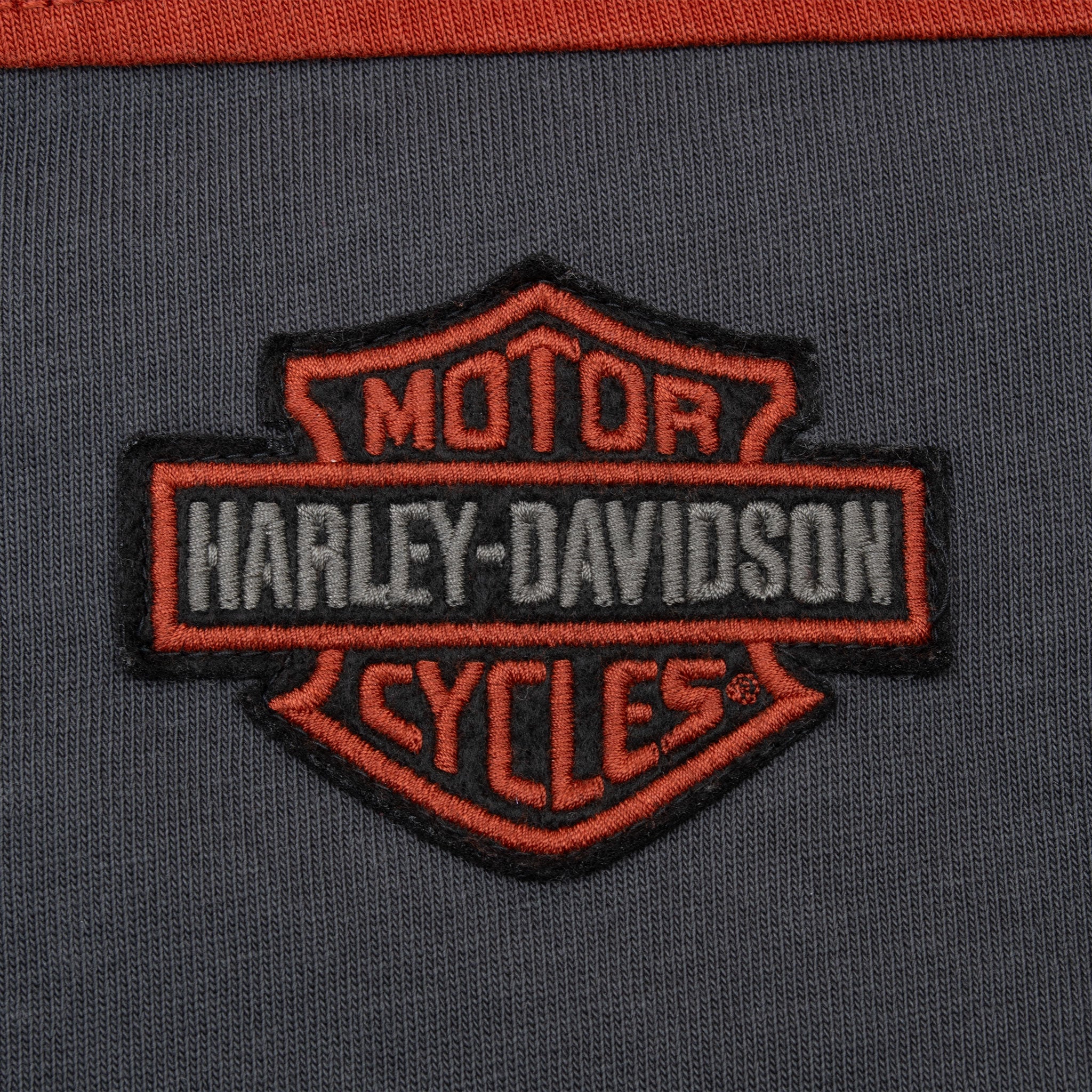 Vintage Harley Davidson Full Zip Hoodie Sweatshirt 2000S Size XL