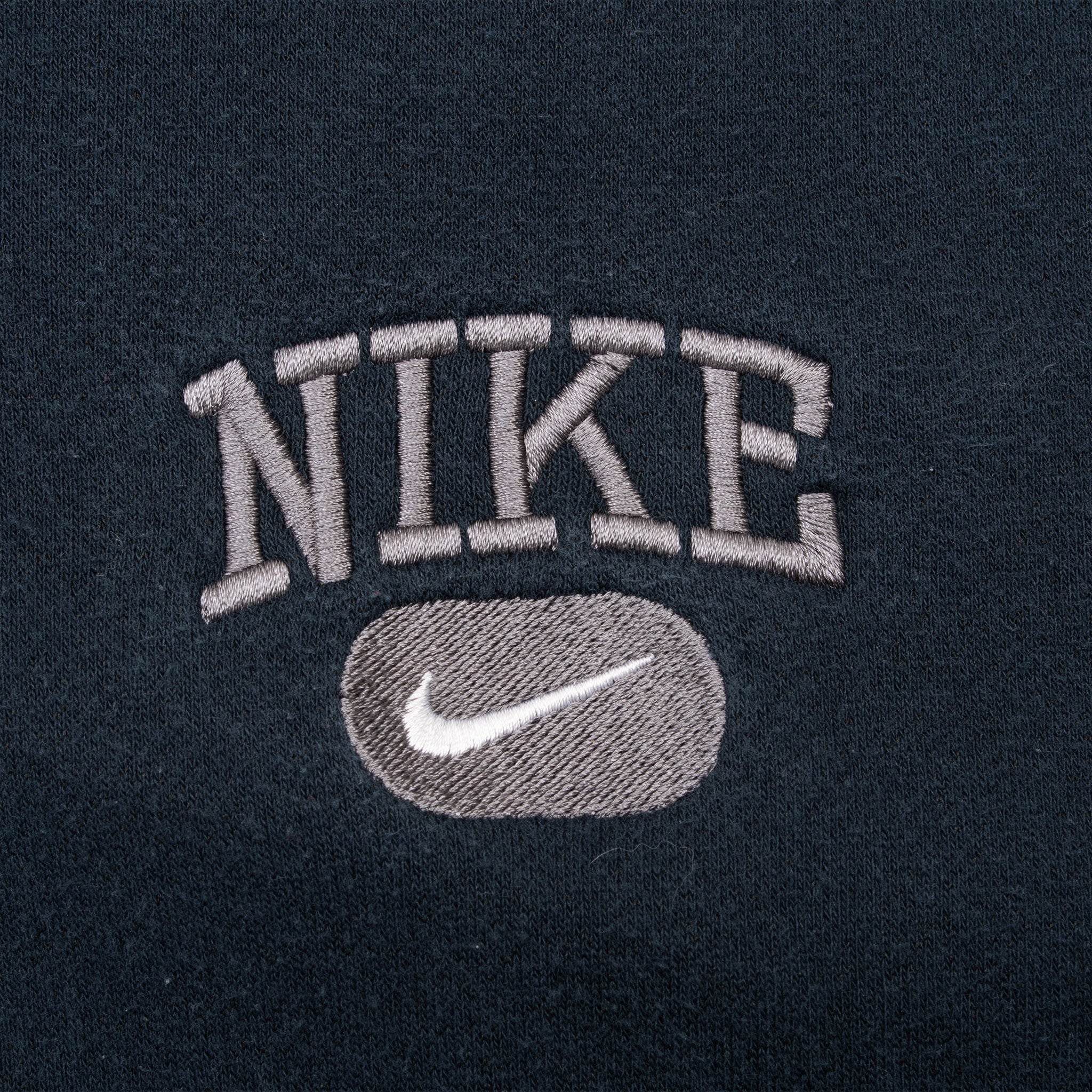 Vintage Nike Swoosh Navy Blue Hoodie Sweatshirt 2000S Size Large