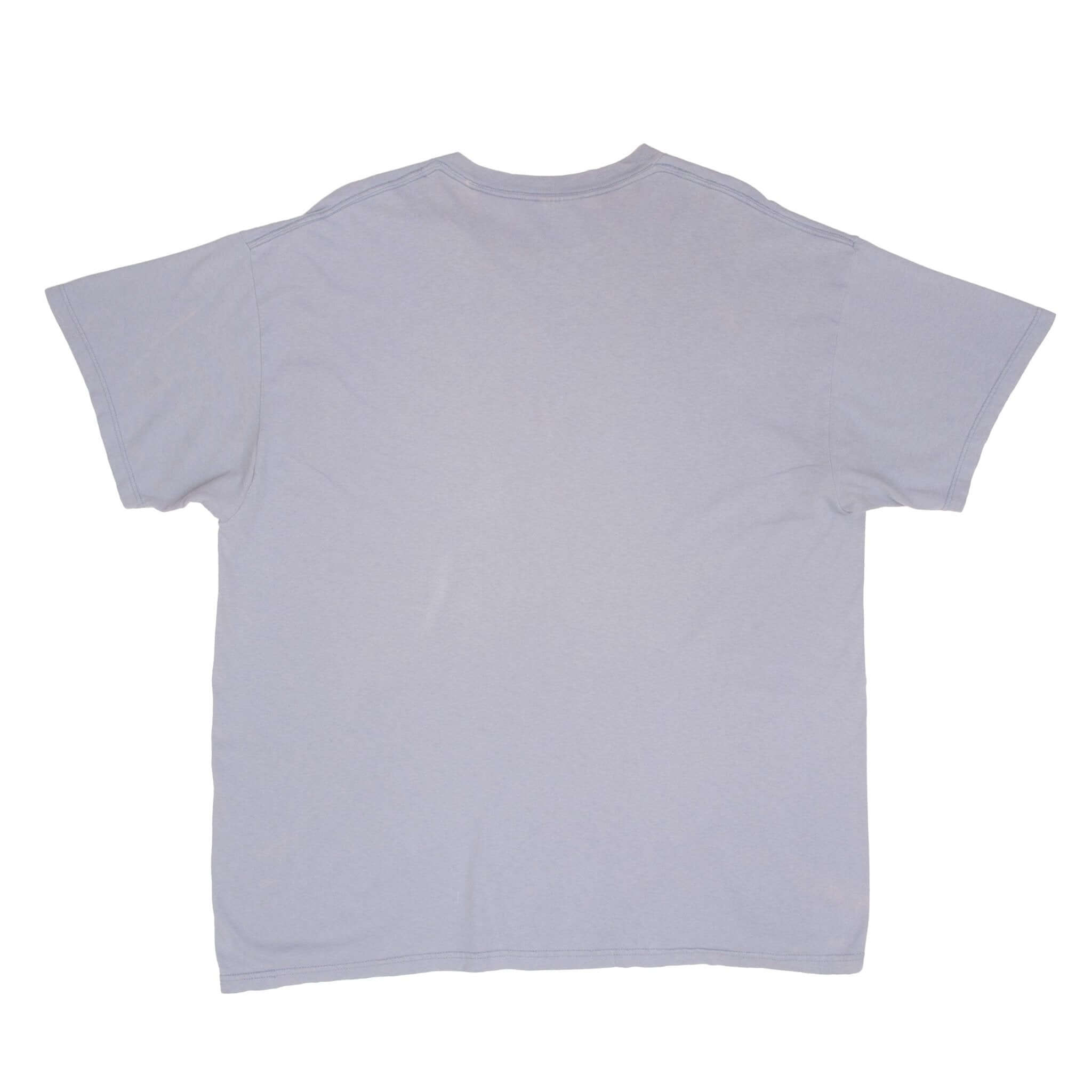 Vintage Nike Classic Swoosh Grey Blue Tee Shirt Size 1990s Size XL Made In USA