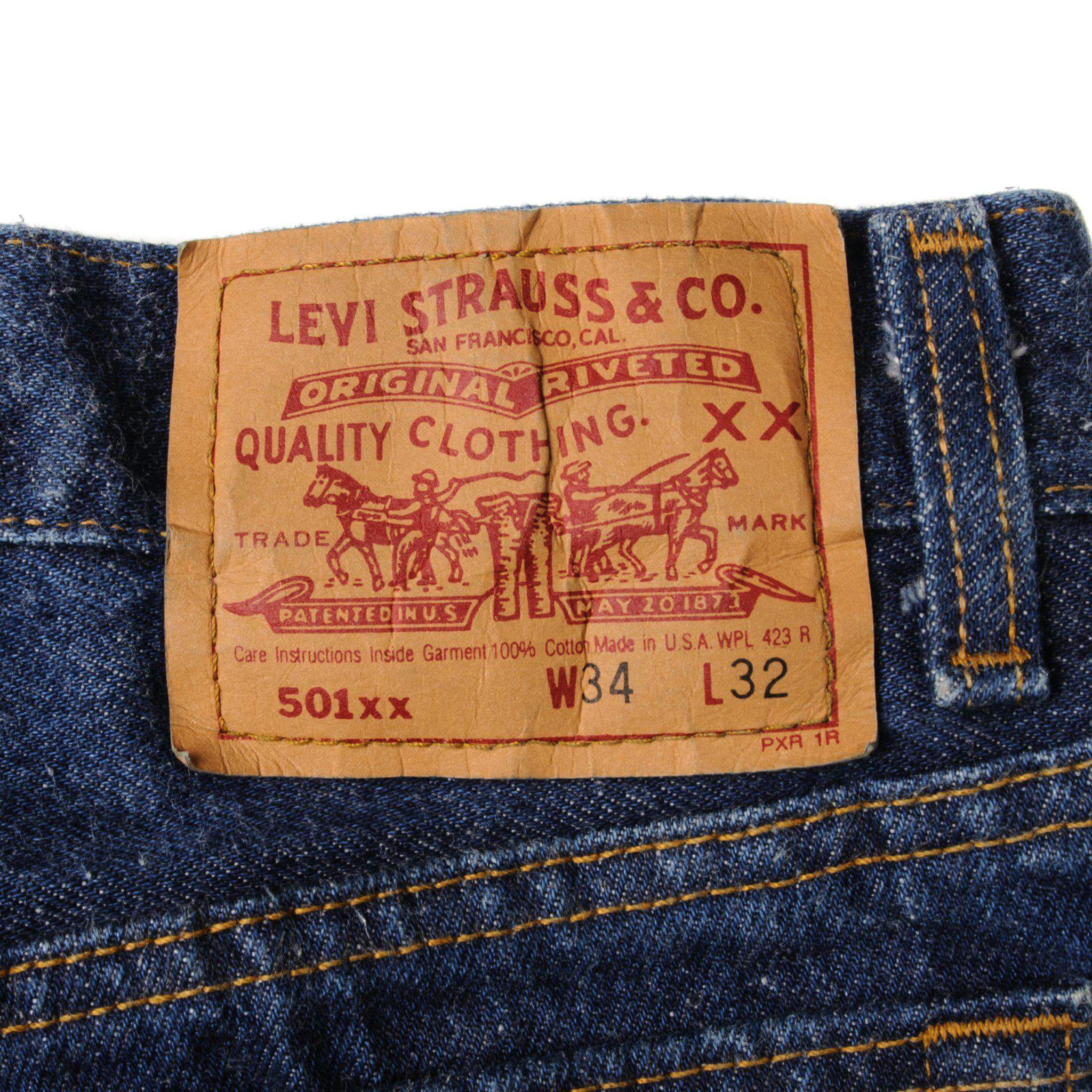 Levi's 501 Label Tag 1988-1993 80s 90s