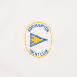 Vintage Reverse Weave Southampton Yatch Club Champion White Hoodie 1980S Size XL Made In Usa