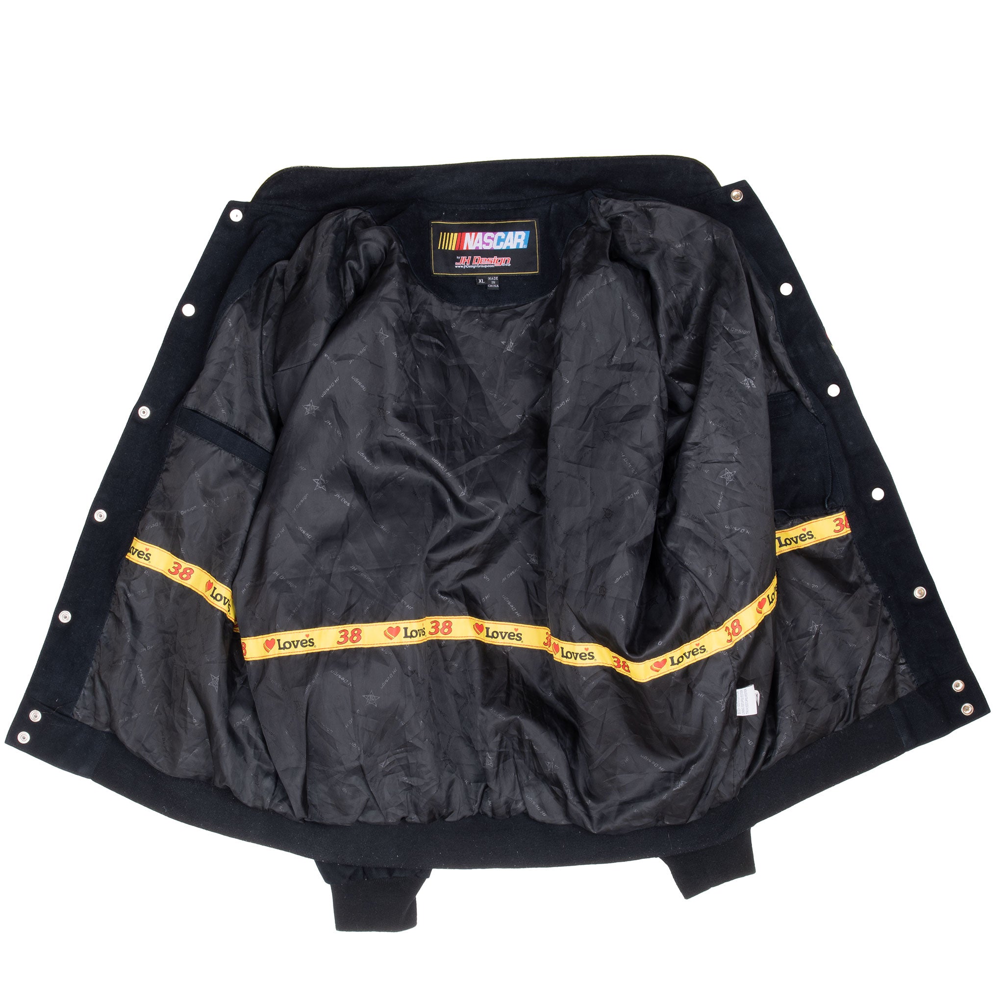 Vintage Nascar David Gilliland Jh Racing Jacket 2000S Size XL