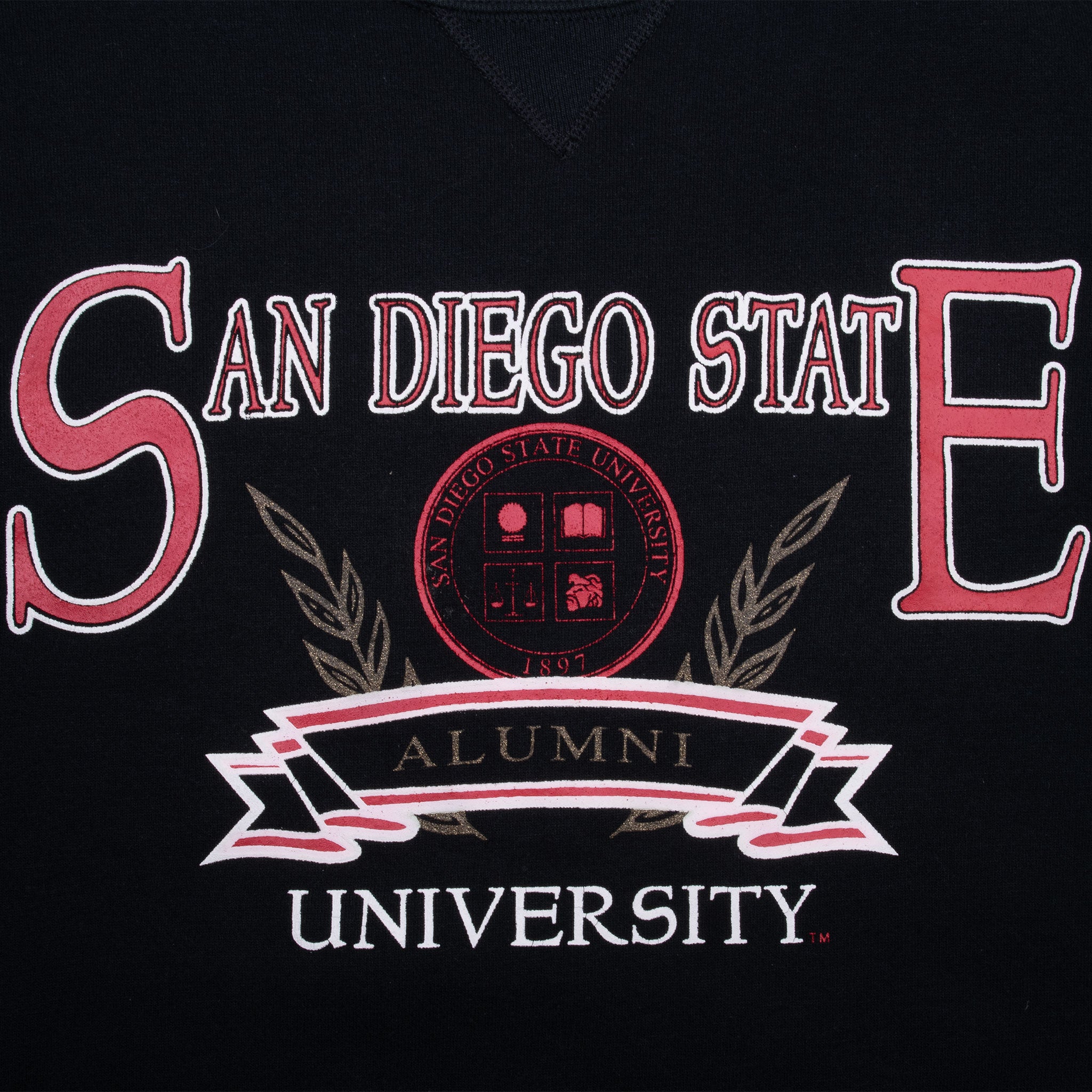 Vintage San Diego State University Alumni Sweatshirt 1990S Size XL Made In Usa
