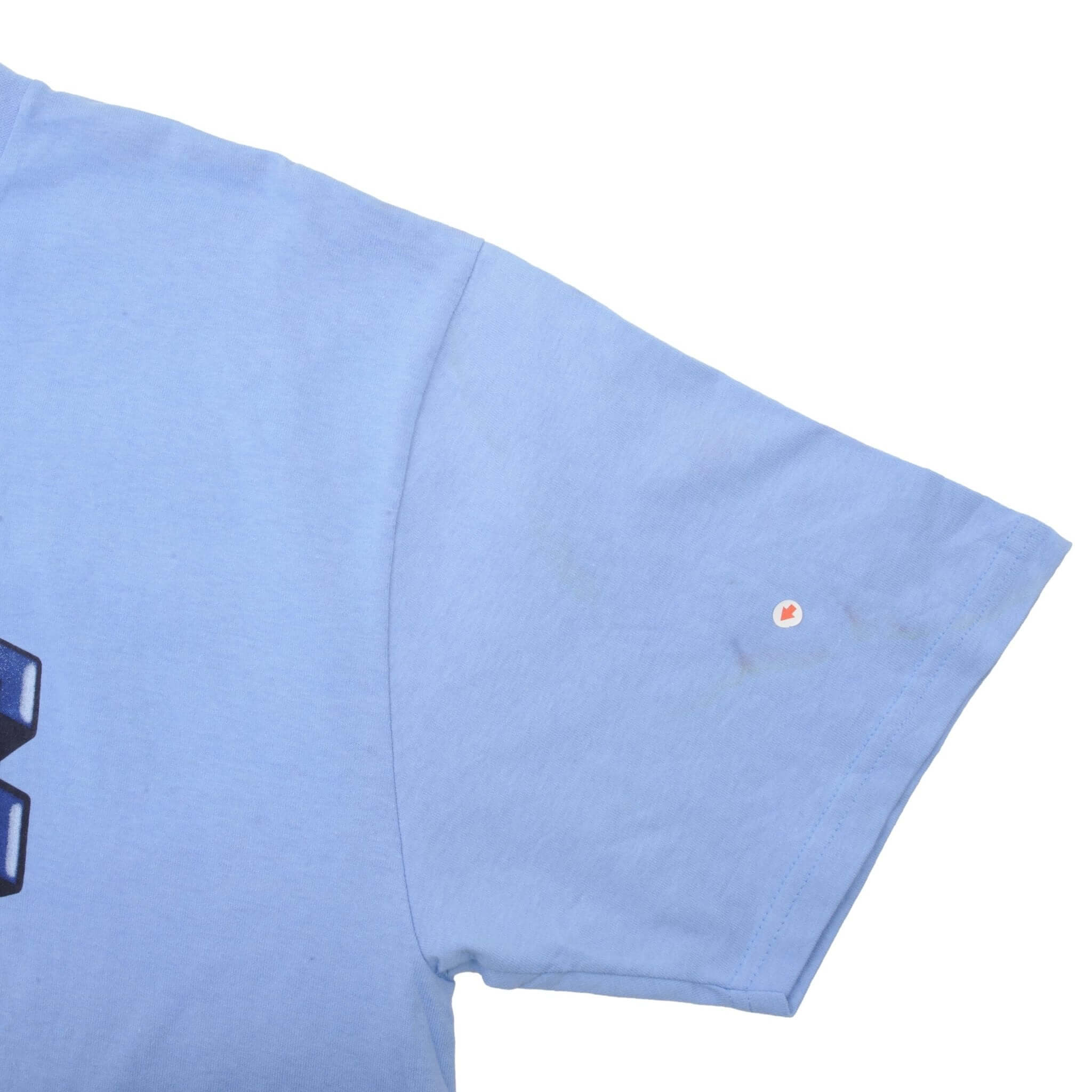 Vintage Nike Spell Out Light Blue Tee Shirt 2000s Size Medium