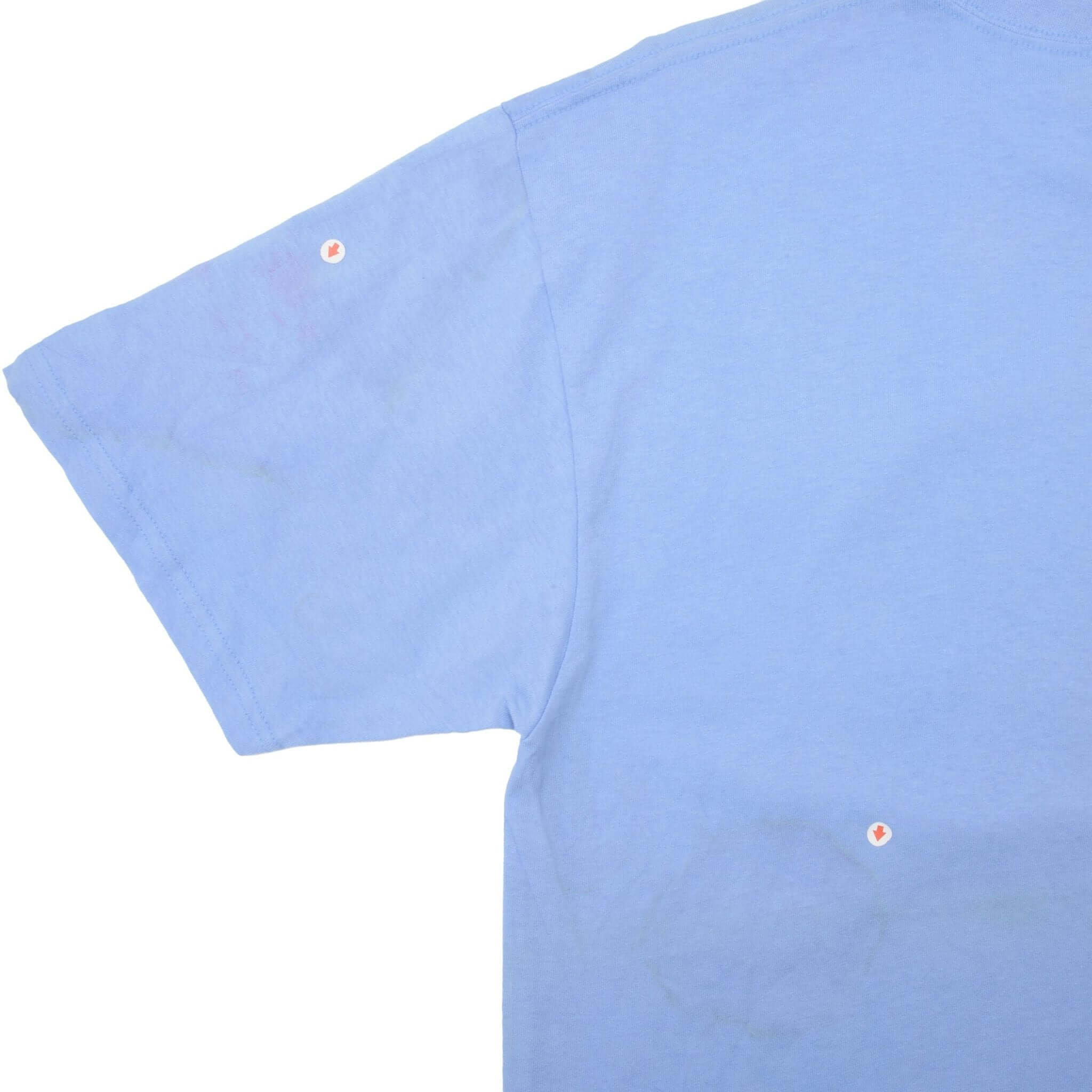 Vintage Nike Spell Out Light Blue Tee Shirt 2000s Size Medium