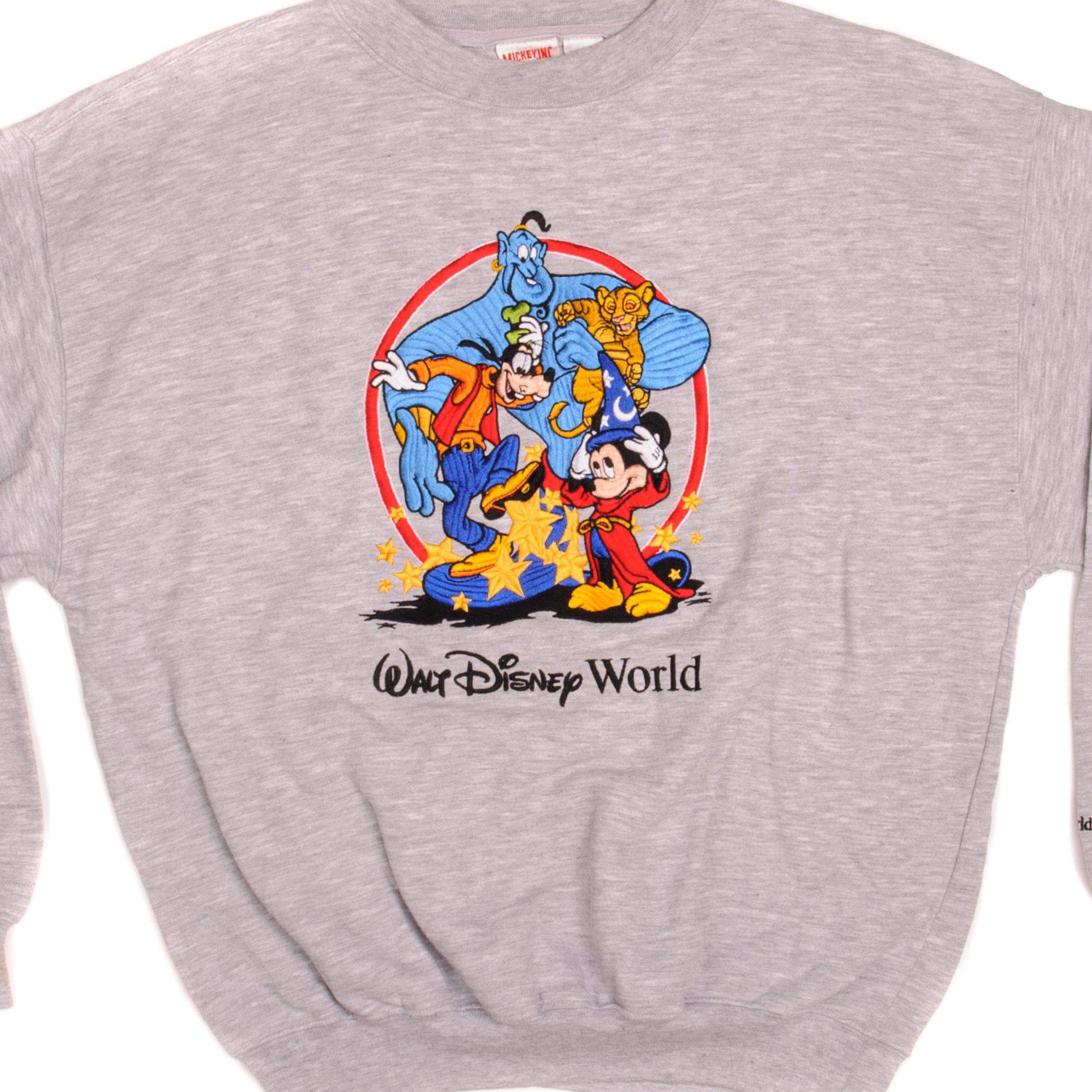 VINTAGE WALT DISNEY WORLD ALADDIN SWEATSHIRT 1990s SIZE LARGE