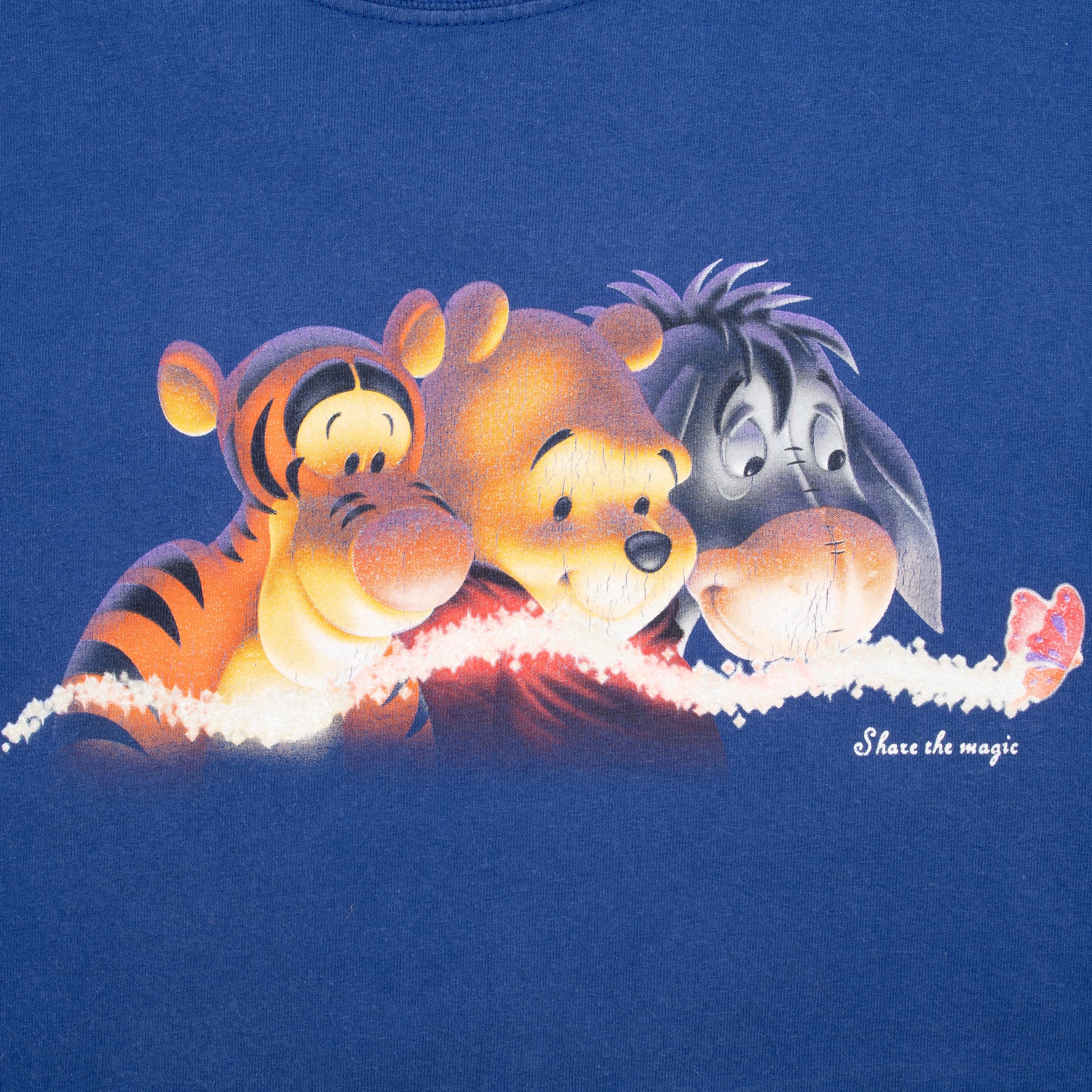 Vintage Disney Winnie The Pooh Tigger Eeyore 1990S Tee Shirt Size Large