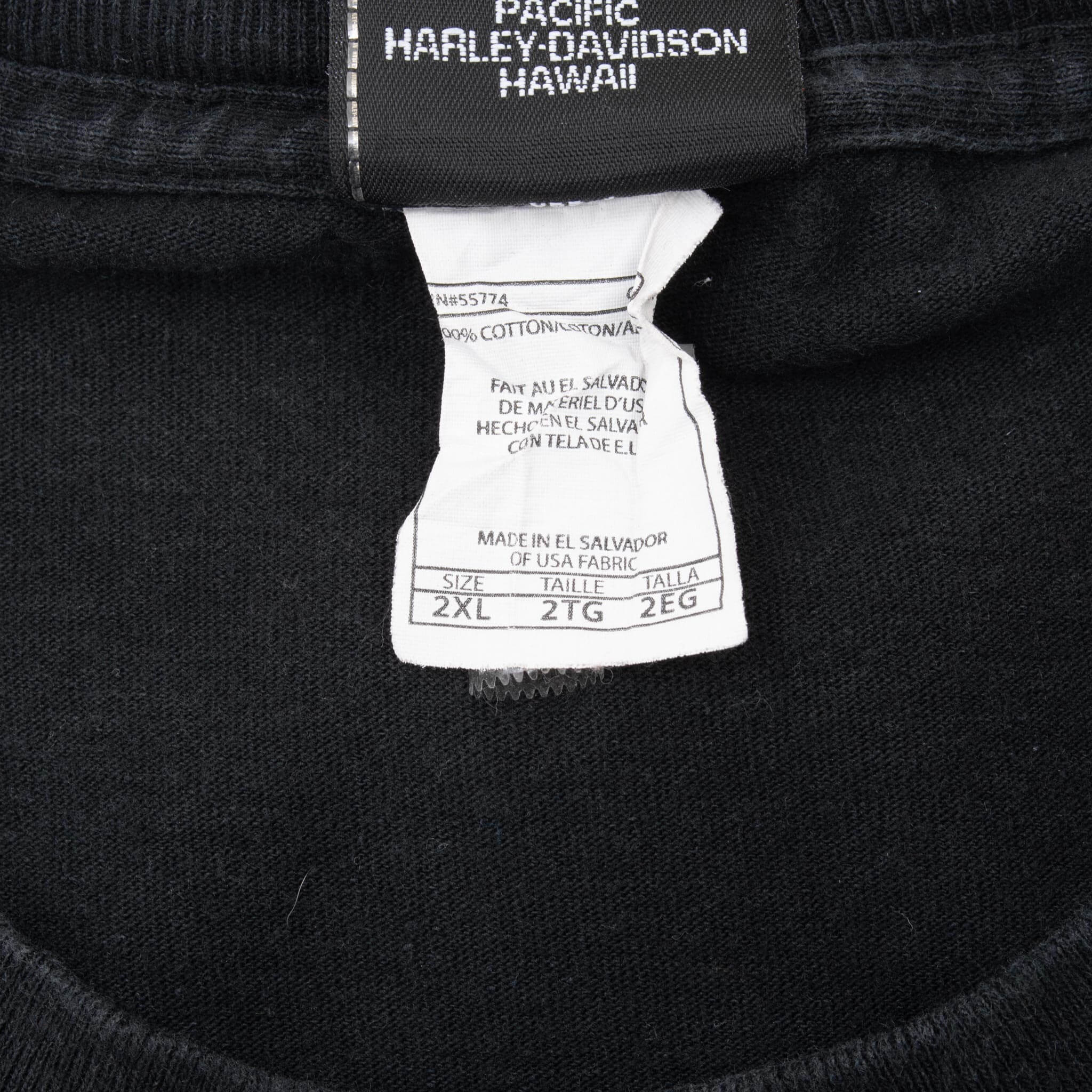 Vintage Harley Davidson Honolulu Hawaii 2000S Tee Shirt Size 2XL