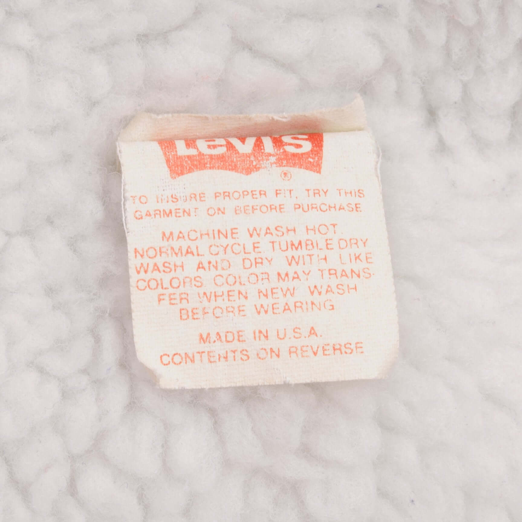 Vintage Levis Sherpa Trucker Denim Jacket Medium Wash Clean 1980s Size Large Made In USA