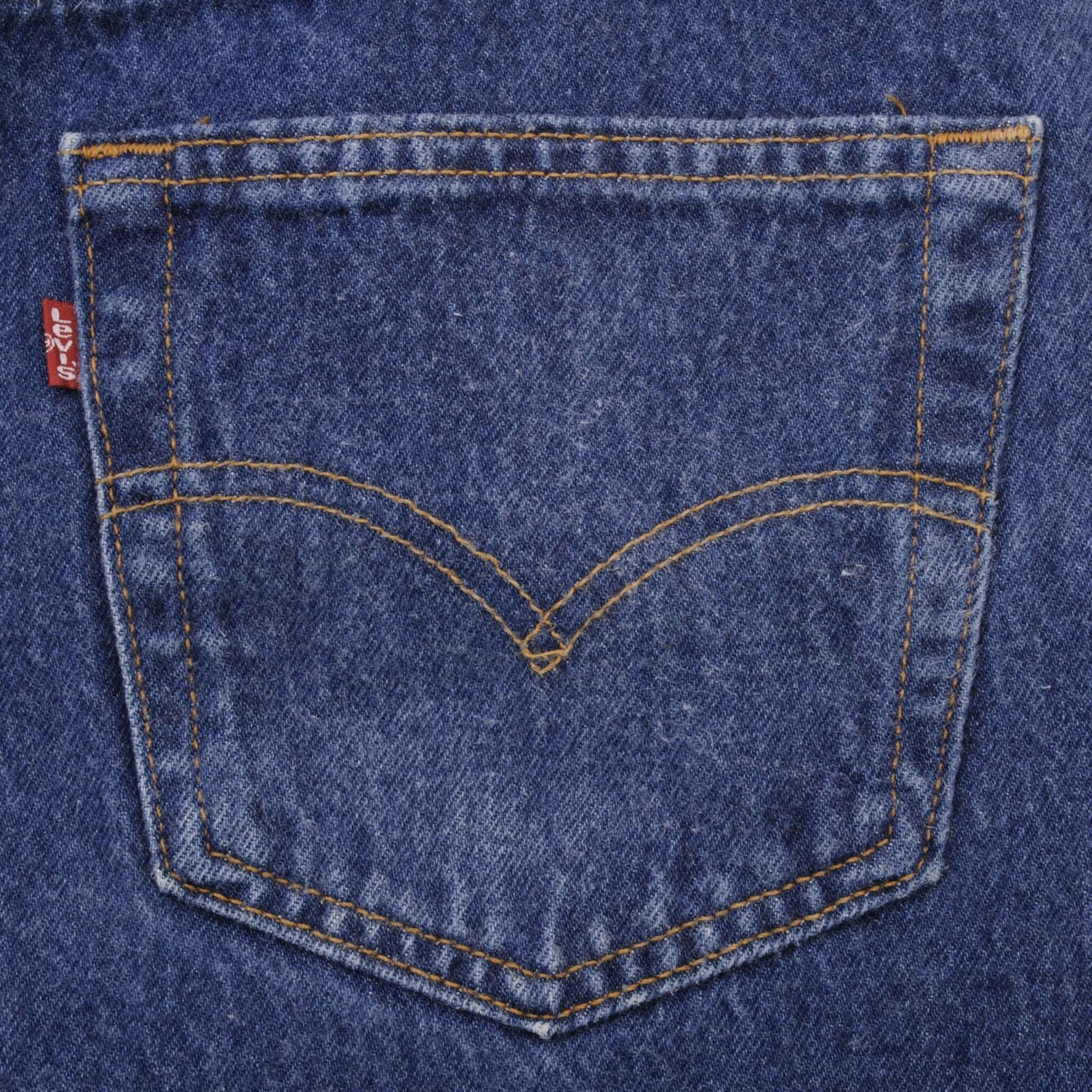 Beautiful Indigo Levis 501 Jeans 1990s Made in USA with Medium Dark Wash. Size on tag 35X30 Actual Size 34X29 Back Button #524A