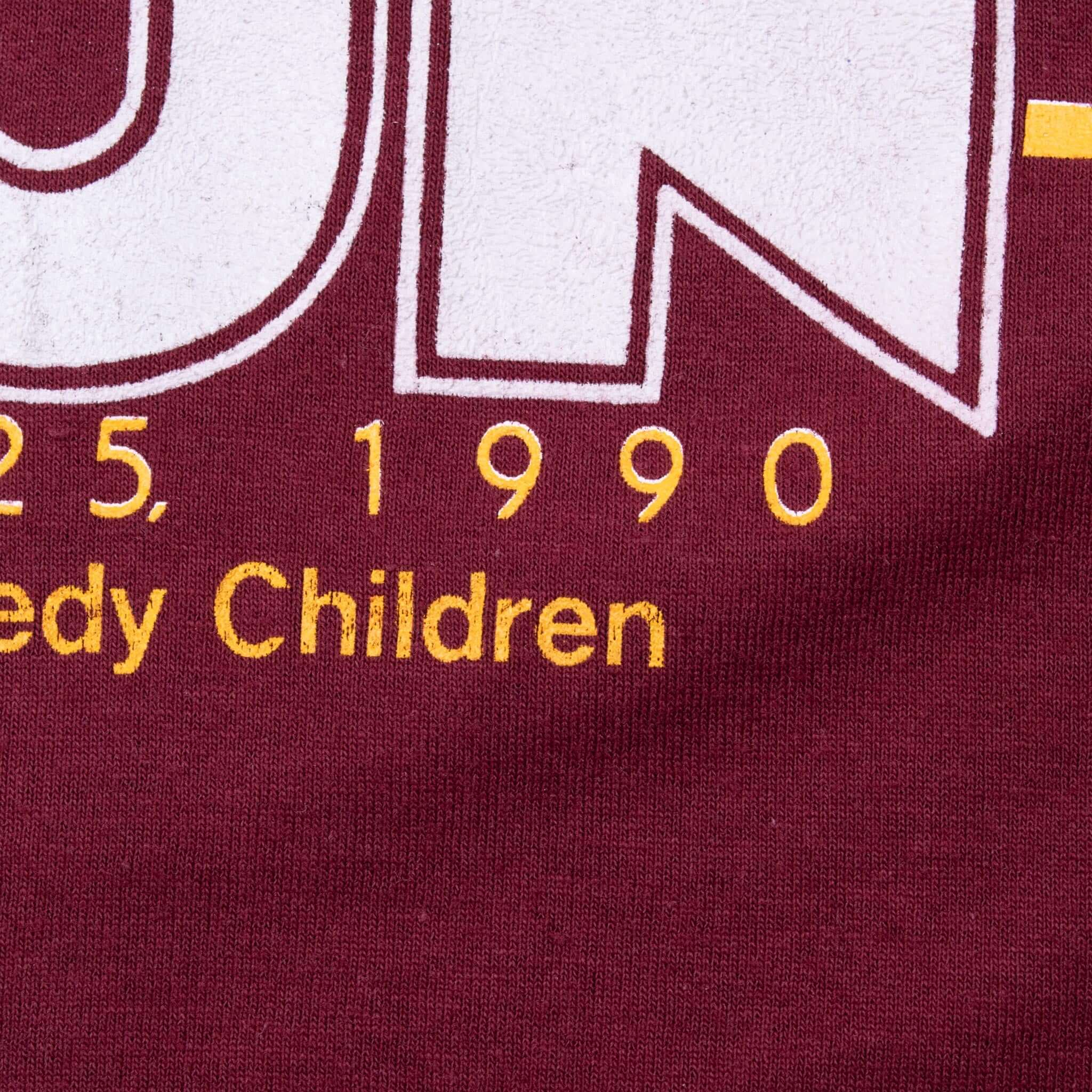 Vintage Nfl Washington Redskins Variety Club 5Th Annual Run 1990 Tee Shirt Medium Made In Usa With Single Stitch Sleeves