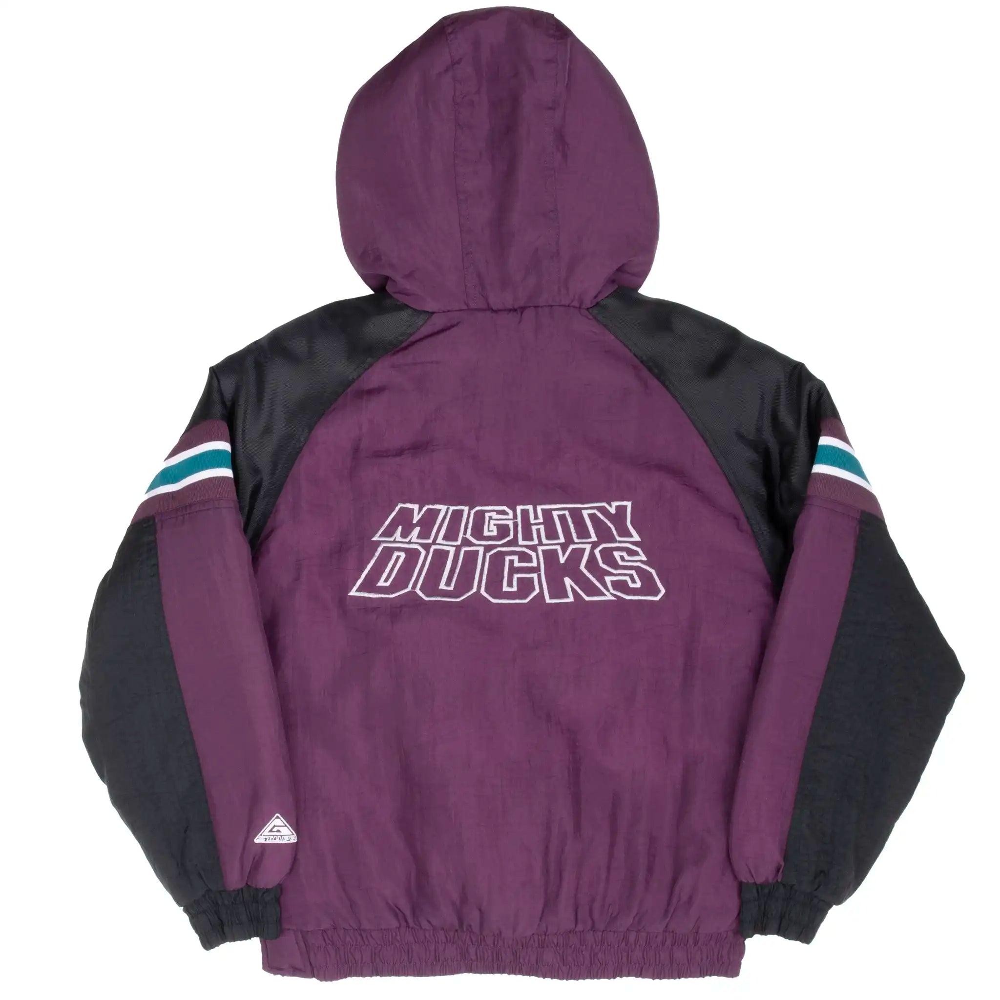 VINTAGE NHL ANAHEIM MIGHTY DUCKS KIDS PULLOVER JACKET 1990S LARGE YOUTH