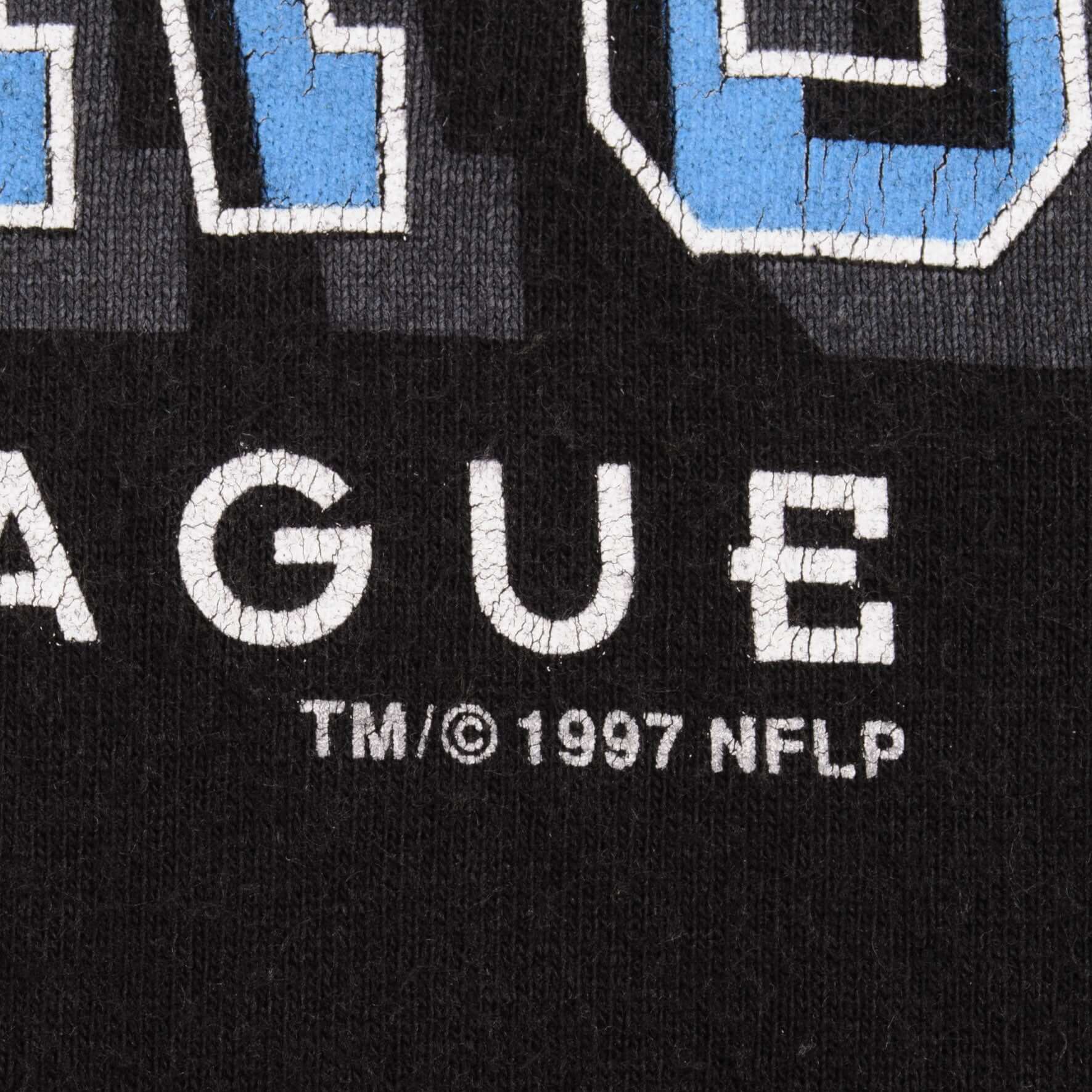 Vintage Nfl Carolina Panthers Tee Shirt 1997 Size Xl Made In Usa With Single Stitch Sleeves