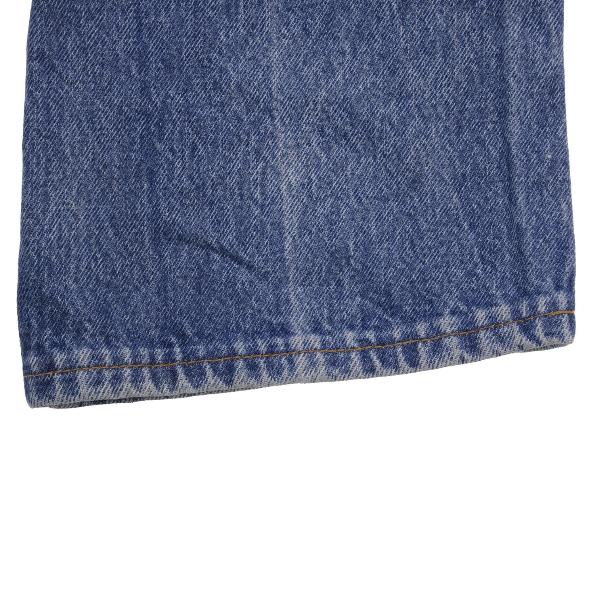 Beautiful Indigo Levis 501 Jeans 1980s Made in USA with Medium Light Wash. Size on tag 35X32 Actual Size 34X31 Back Button #653