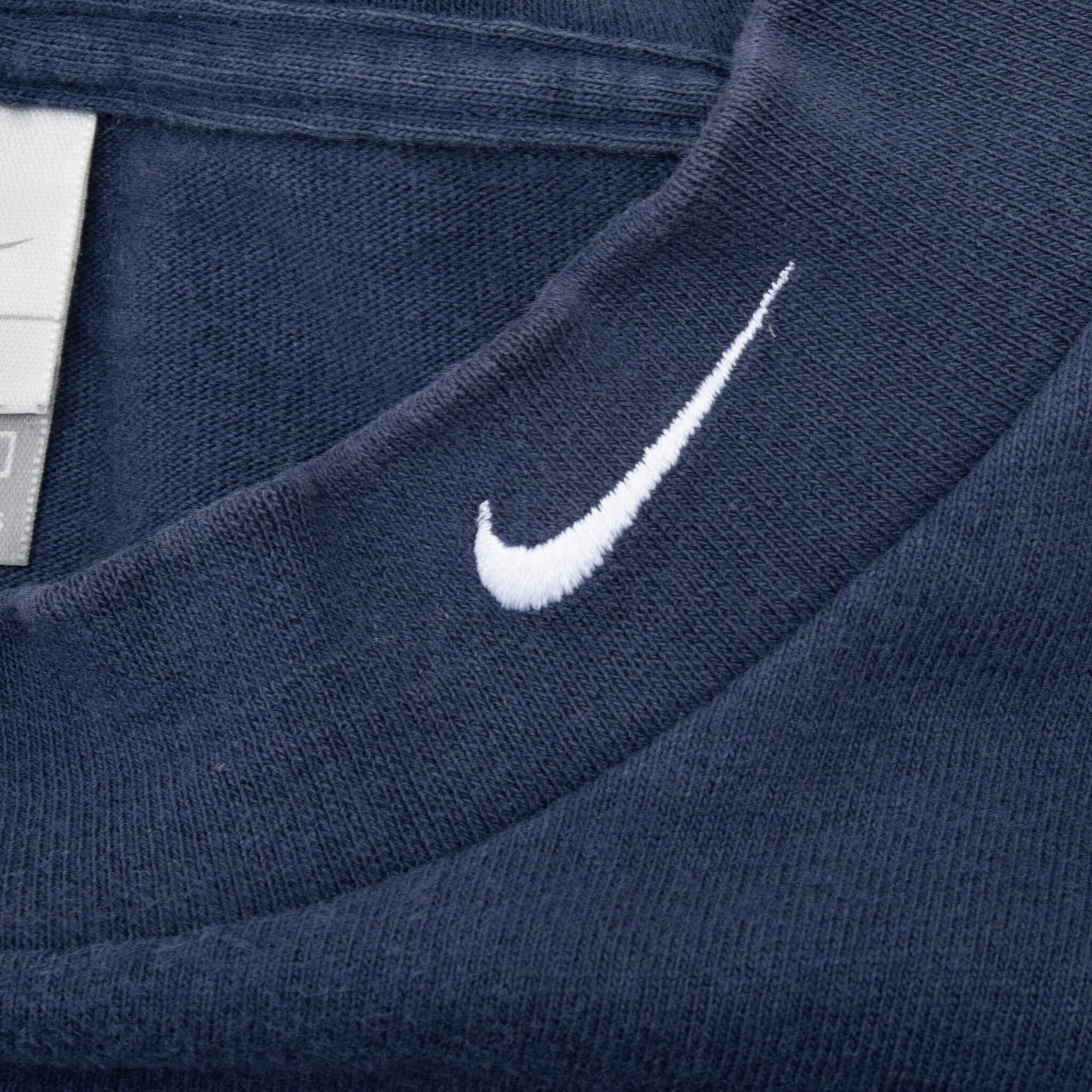 Vintage Nike Navy Blue Long Sleeve Turtle Neck Tee Shirt 2000S Size 2XL