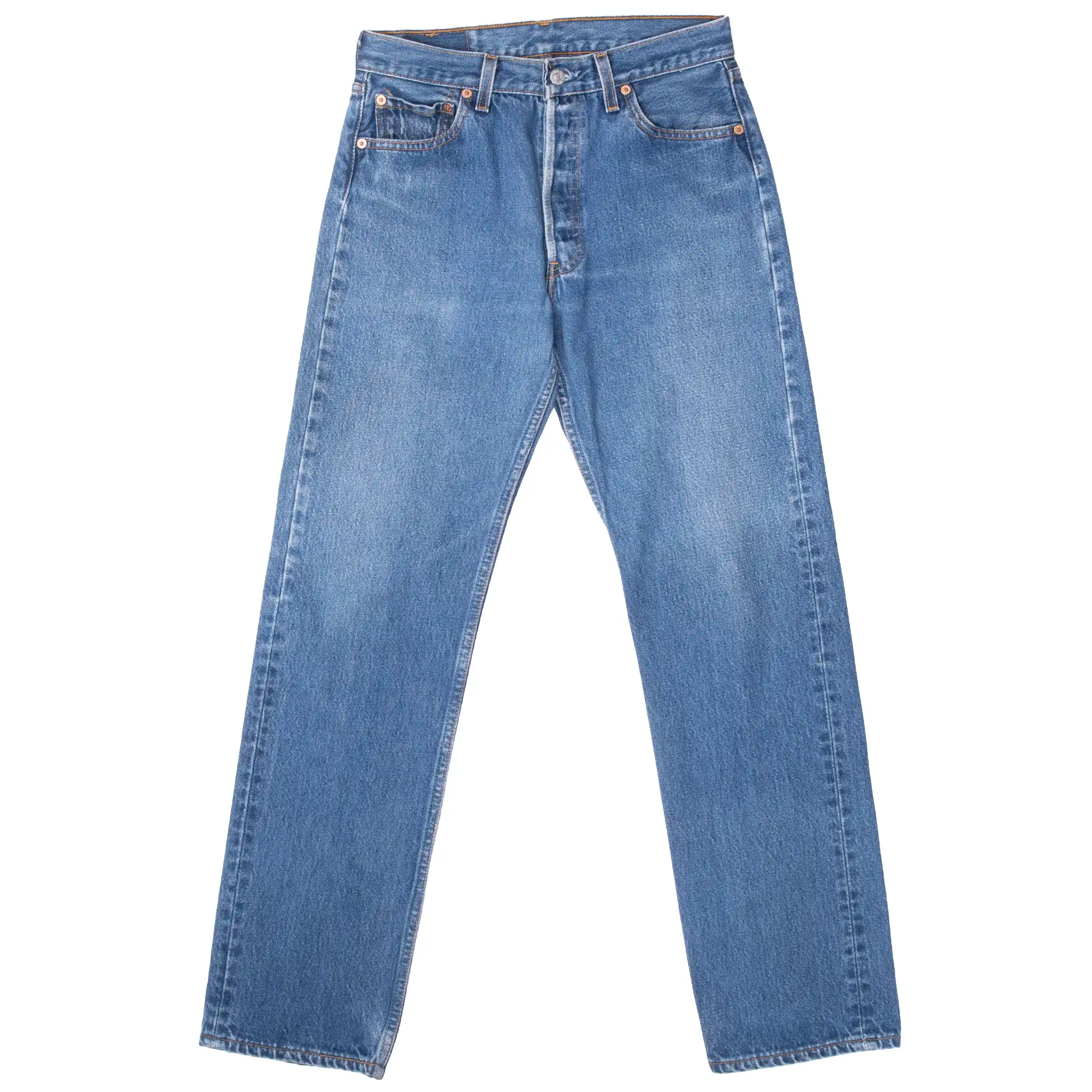 VINTAGE LEVIS 501 JEANS INDIGO SIZE W29 L31 1990S MADE IN USA