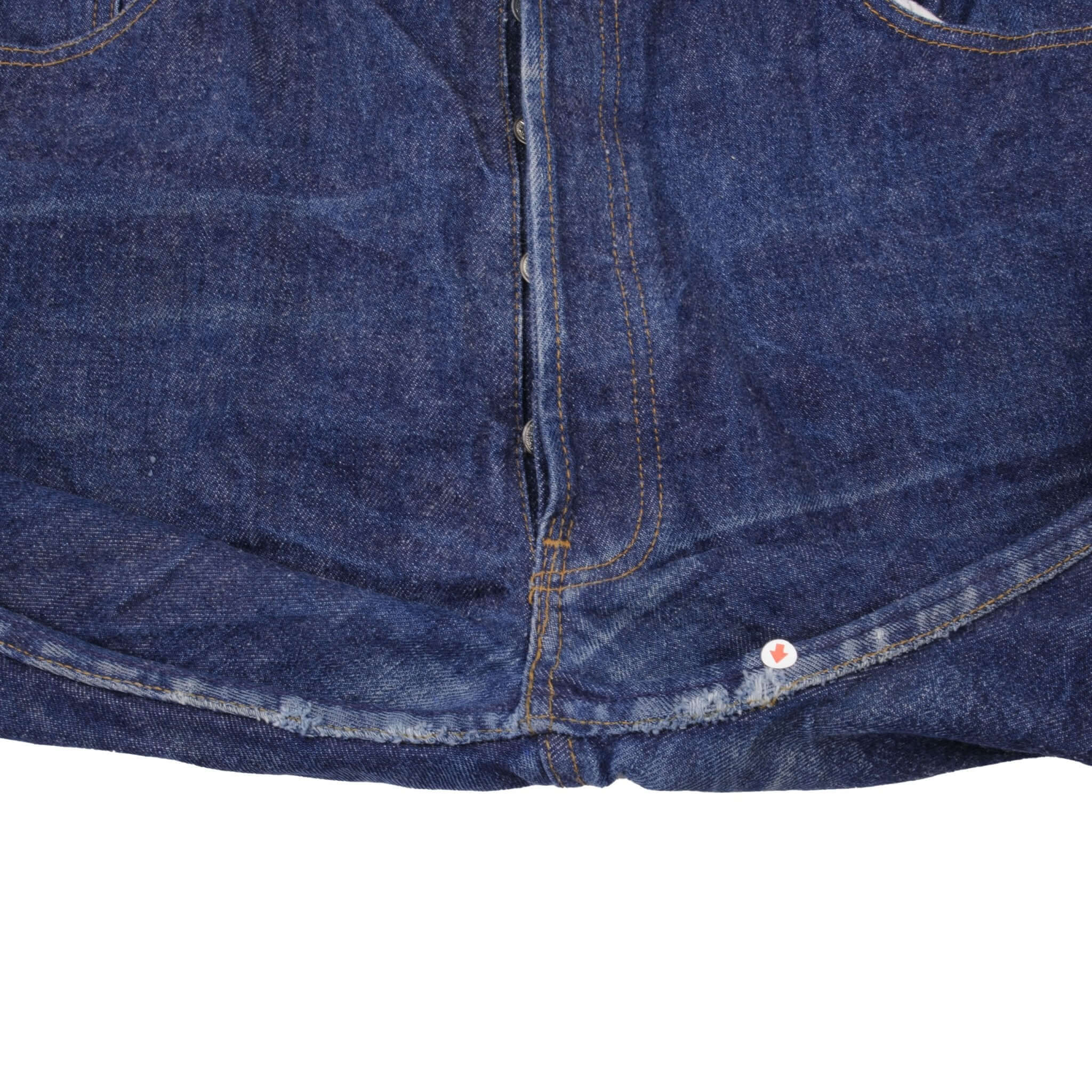 Beautiful Indigo Levis 501 1980S Jeans Made in USA with Dark Blue Wash Size on tag 40x32 actual size 38x30 Back Button #501