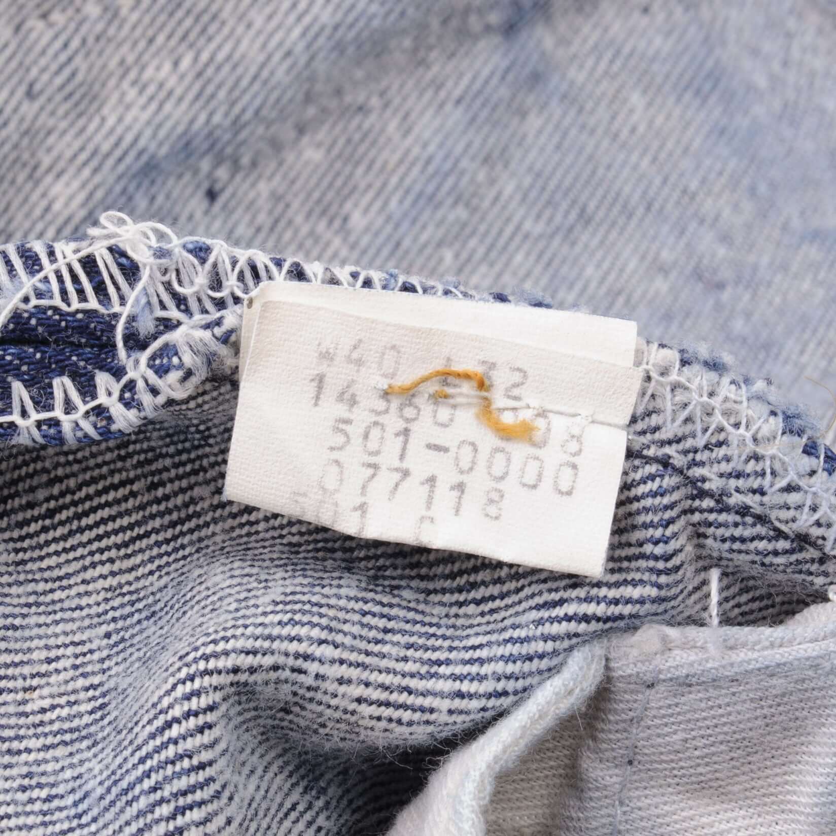 Beautiful Indigo Levis 501 1980S Jeans Made in USA with Dark Blue Wash Size on tag 40x32 actual size 38x30 Back Button #501