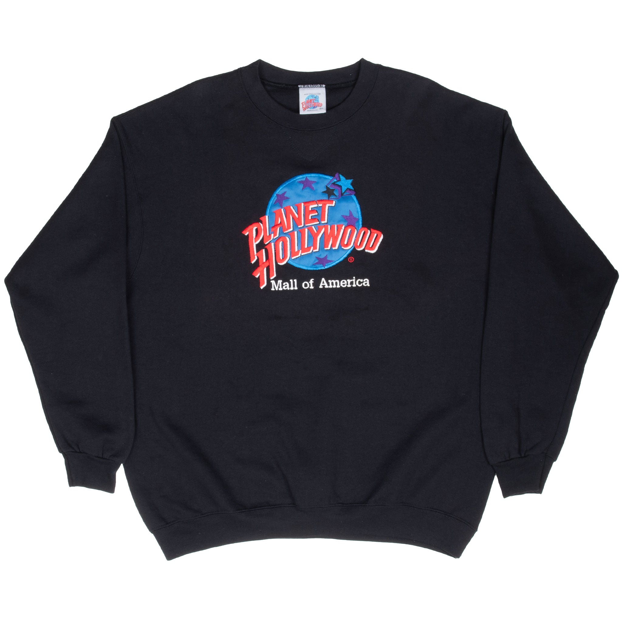 Vintage Planet Hollywood Mall Of America Embroidered Sweatshirt 1990S Size XL Made In Usa