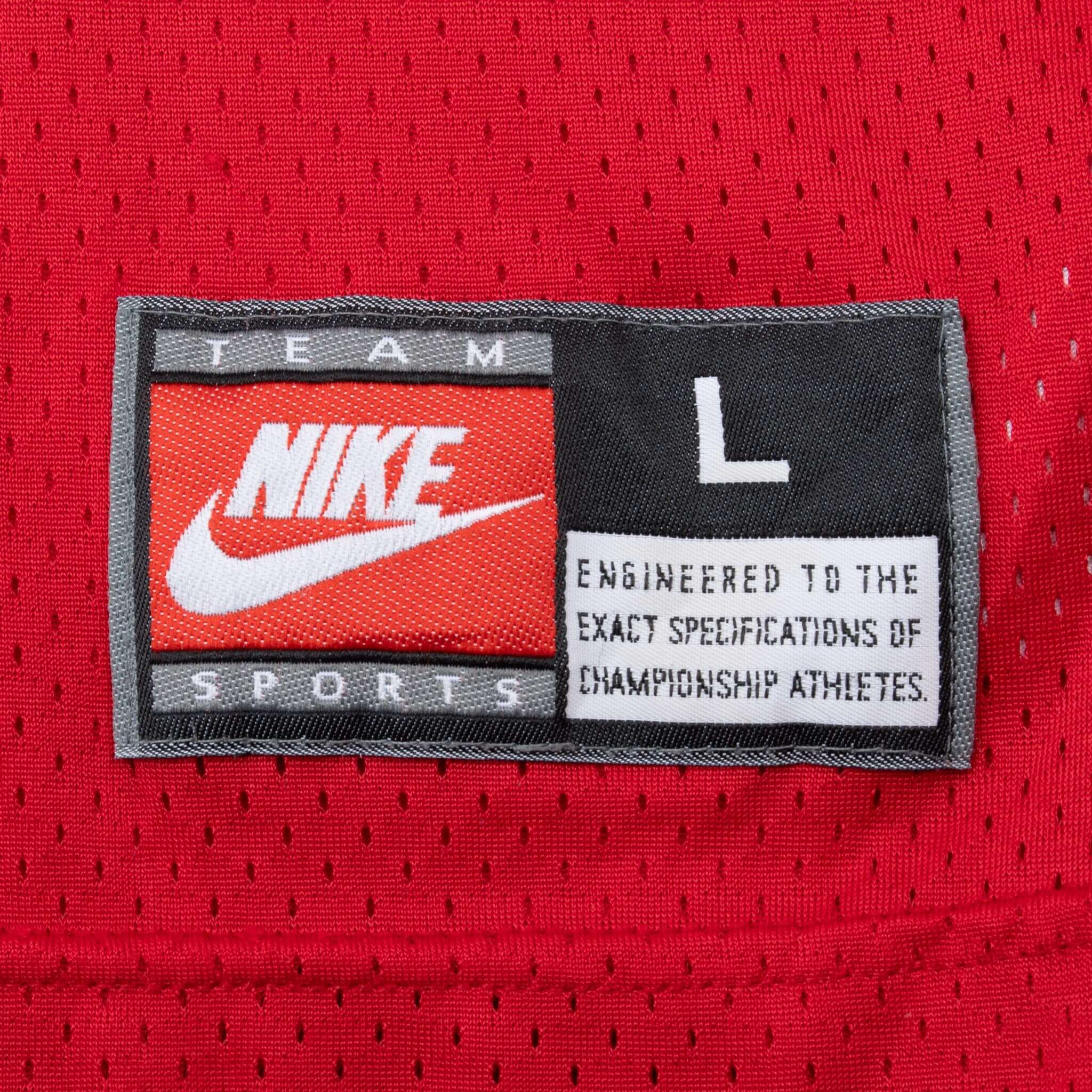 Vintage Nike Nfl Tampa Bay Bucaneers Warrick Dunn #28 Jersey 1990S Size Large Made In Usa