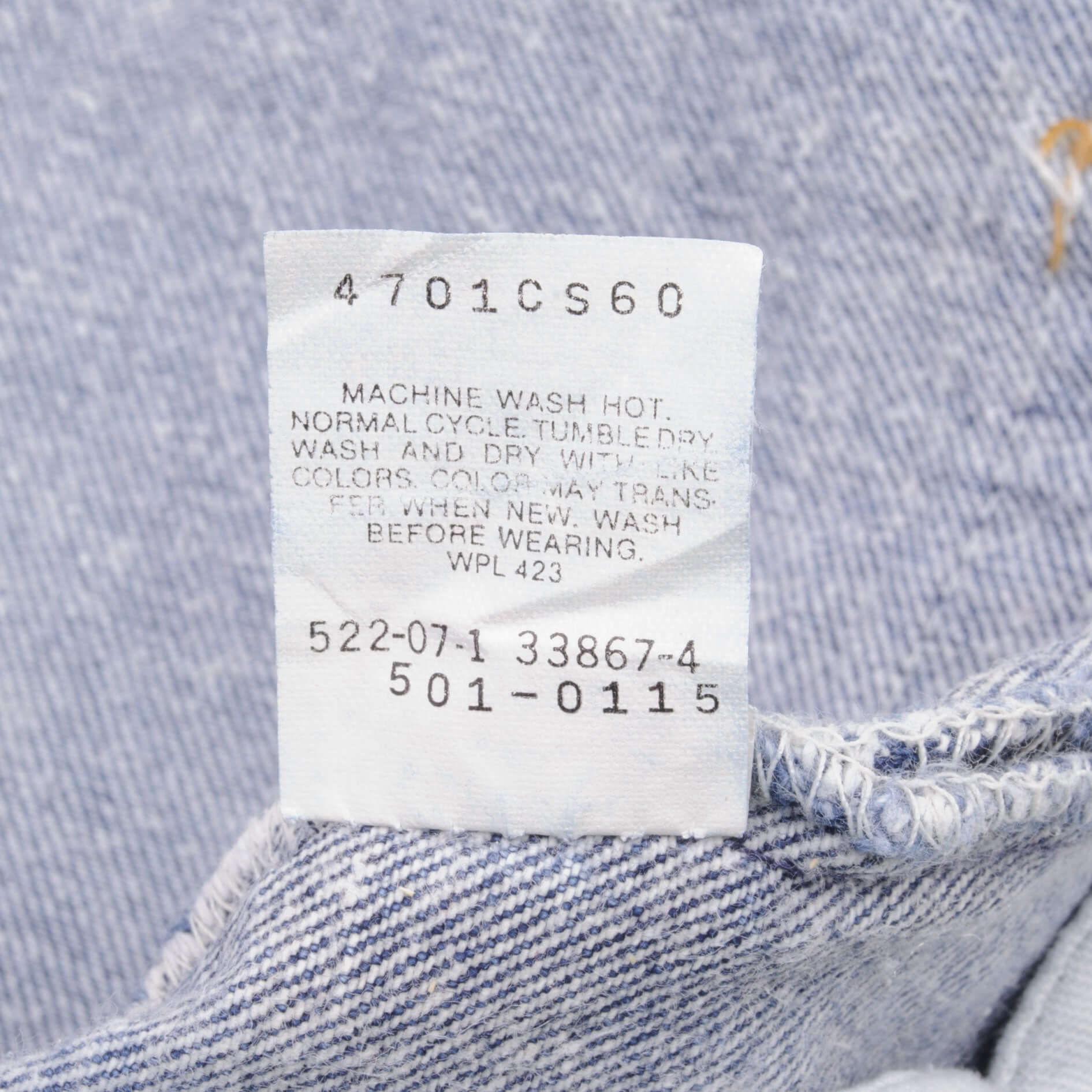 Beautiful Indigo Levis 501 Jeans 1980s Made in USA with Medium Light Wash. Size on tag 36X30 Actual Size 35X30 Back Button #522