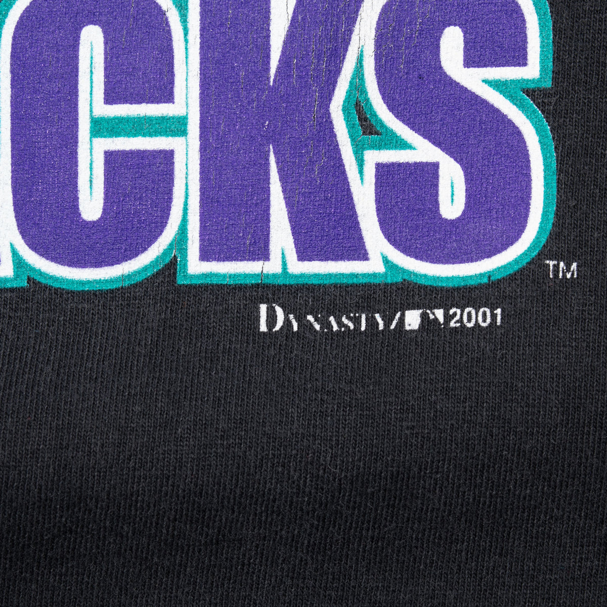 Diamondbacks graphic copyright 2001 print detail