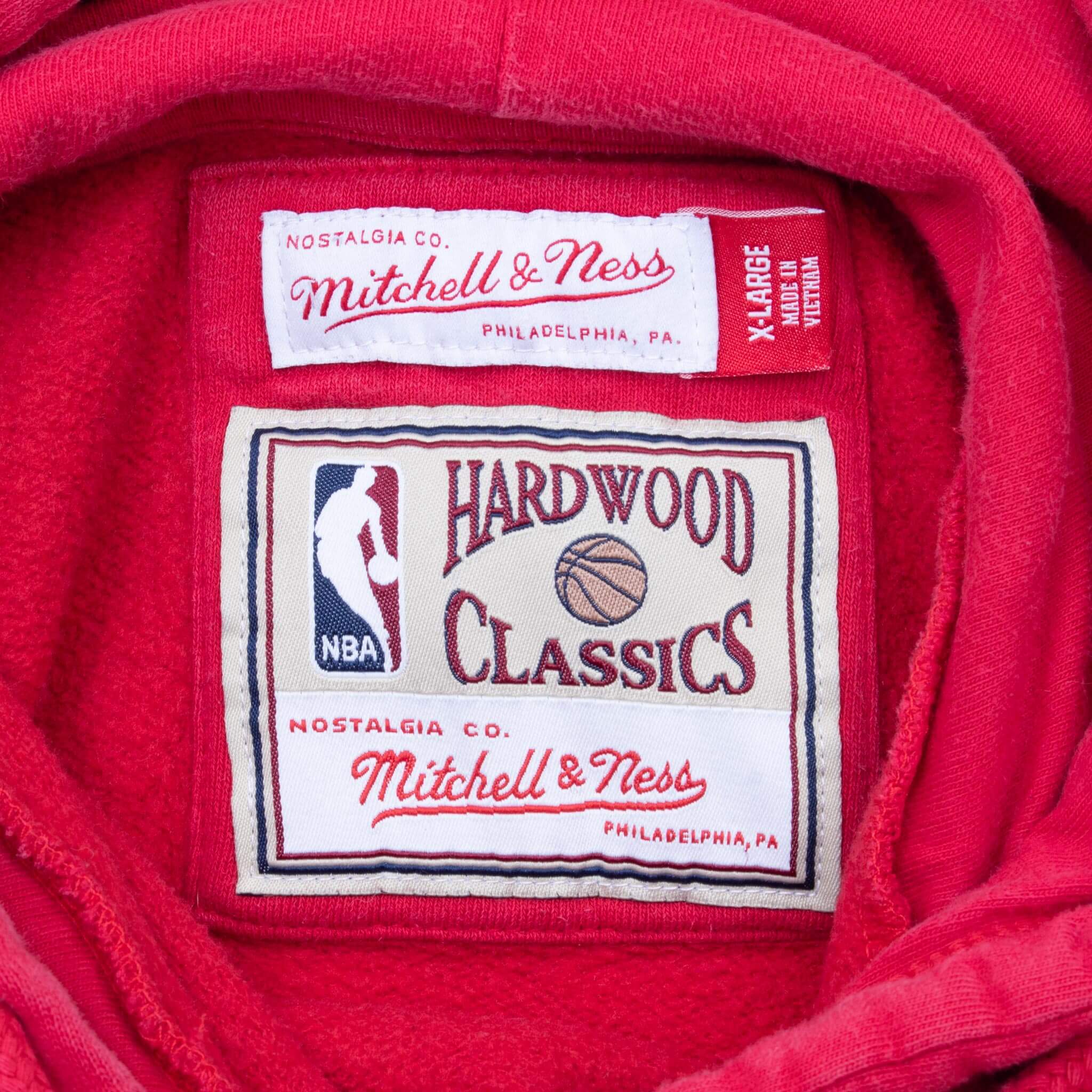 Vintage Nba Houston Rocket Mitchell & Ness Hoodie Sweatshirt Size XL