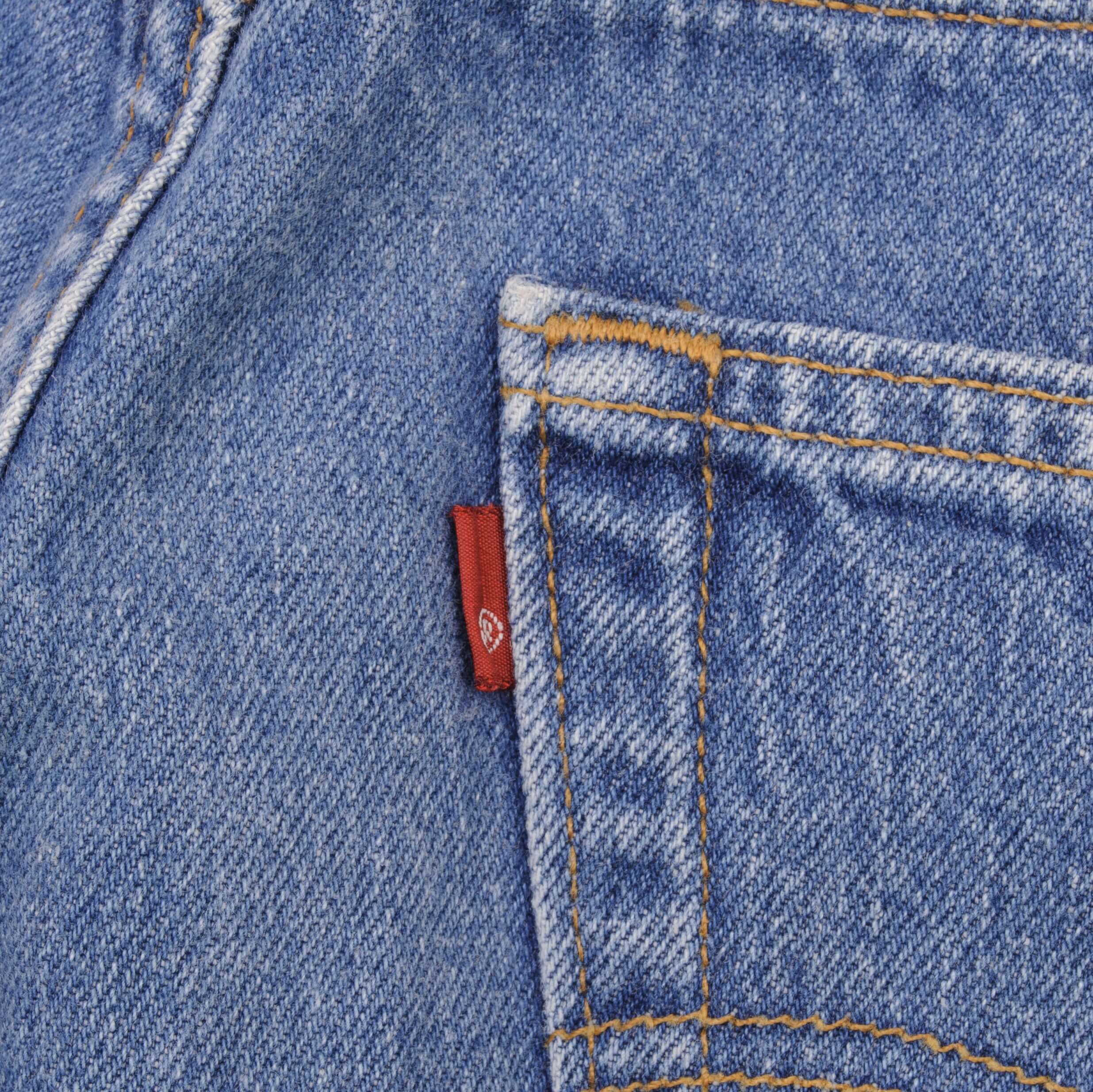 Beautiful Indigo Levis 501 Jeans 1990s Made in USA with Medium Light Wash. Size on tag 35X34 Actual Size 35X34 Back Button #524