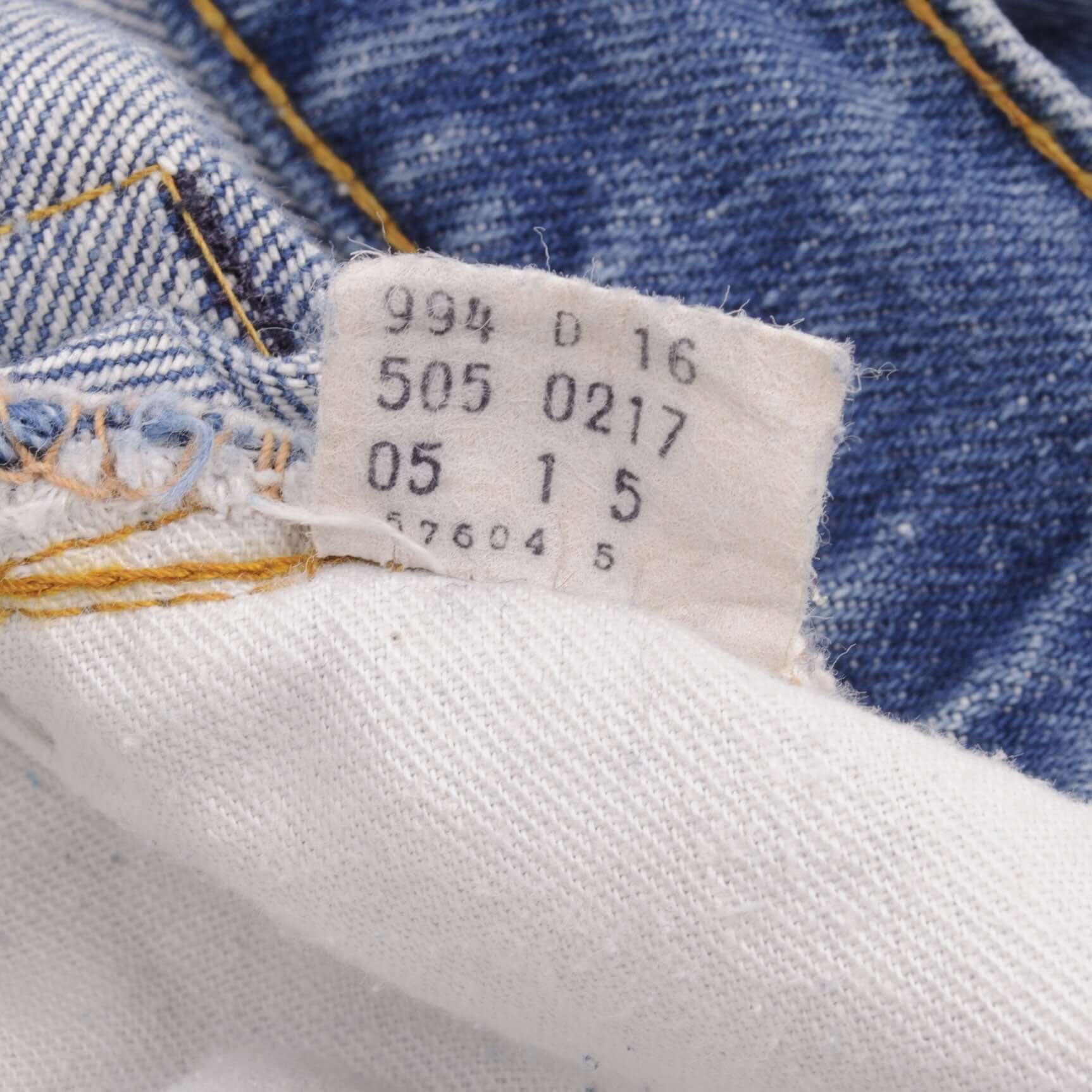 VINTAGE LEVIS 505 JEANS INDIGO SIZE W32 L29 MADE IN USA