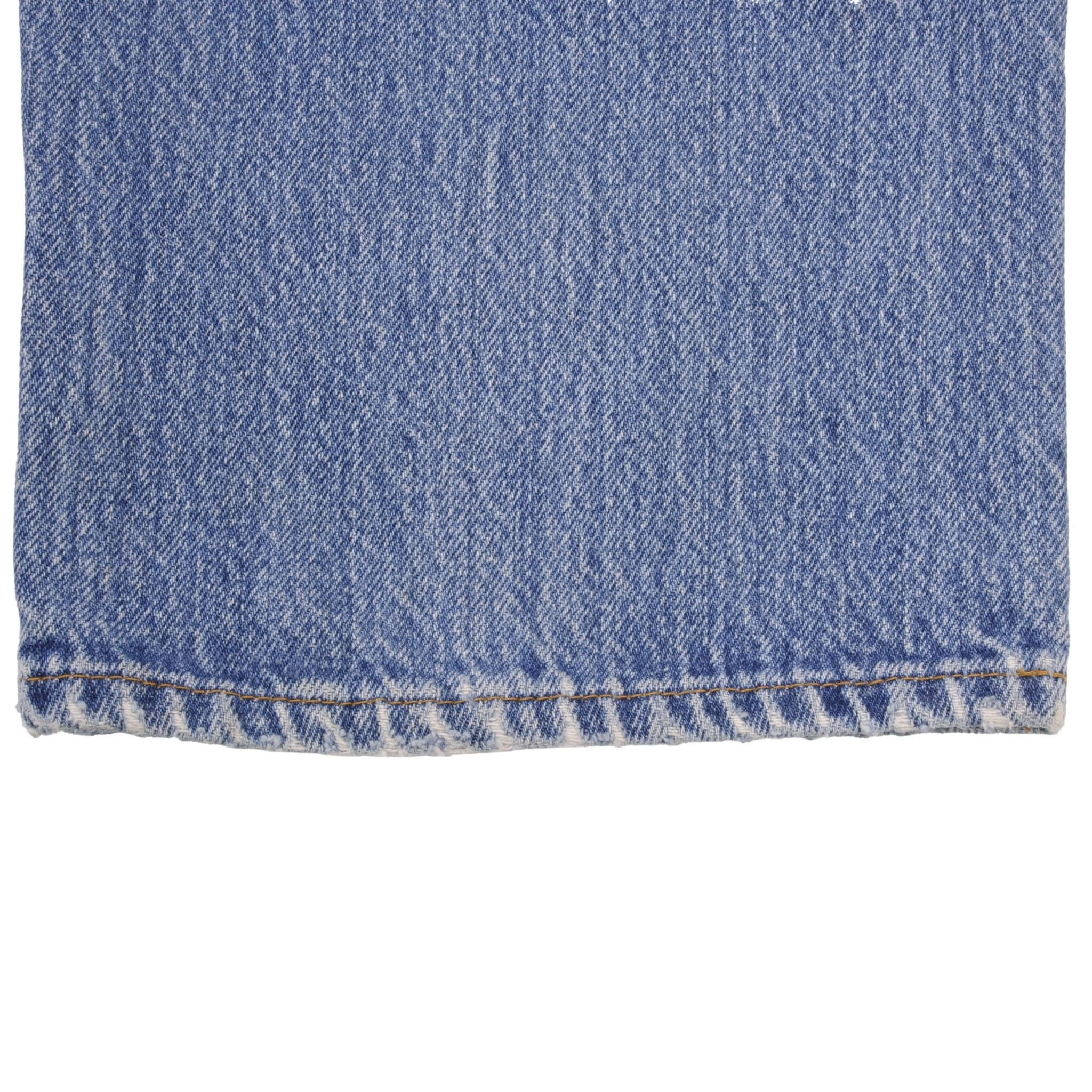 Beautiful Indigo Levis 501 Jeans 1980s Made in USA with Light Wash With Light Whiskers Size on tag 36X34 Actual Size 35X33 Back Button #553