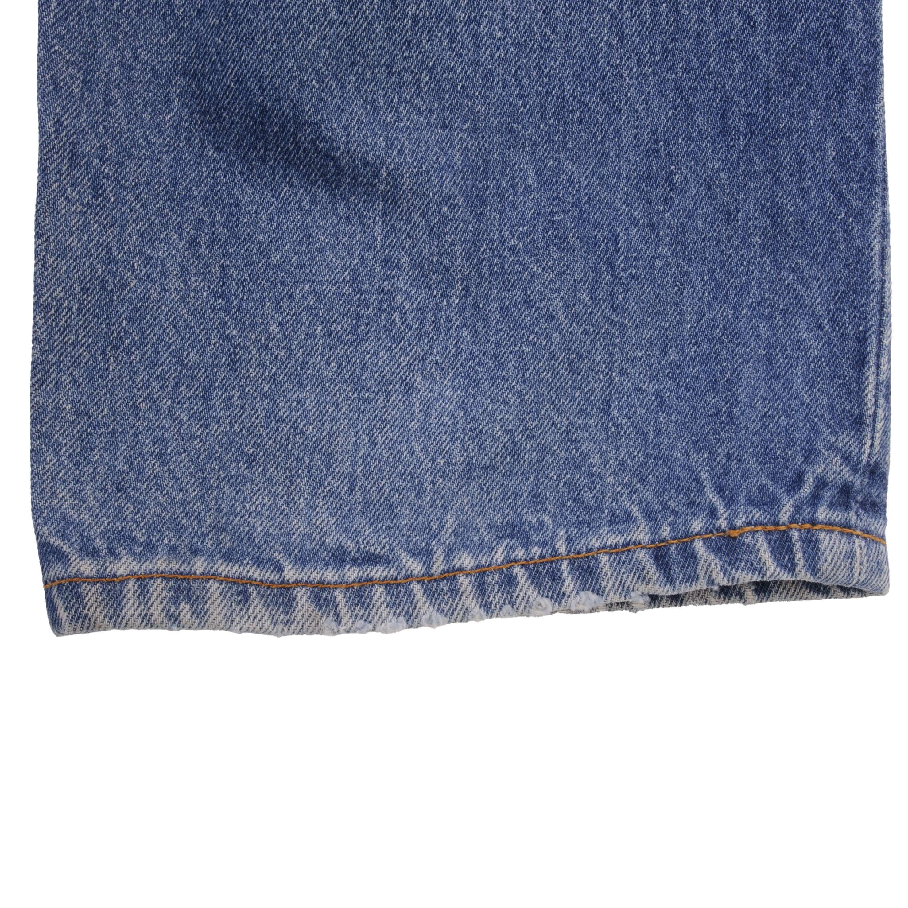 Beautiful Indigo Levis 501 Jeans 1980s Made in USA with Light Wash With Whiskers Size on tag 36X30 Actual Size 36X30 Back Button #544