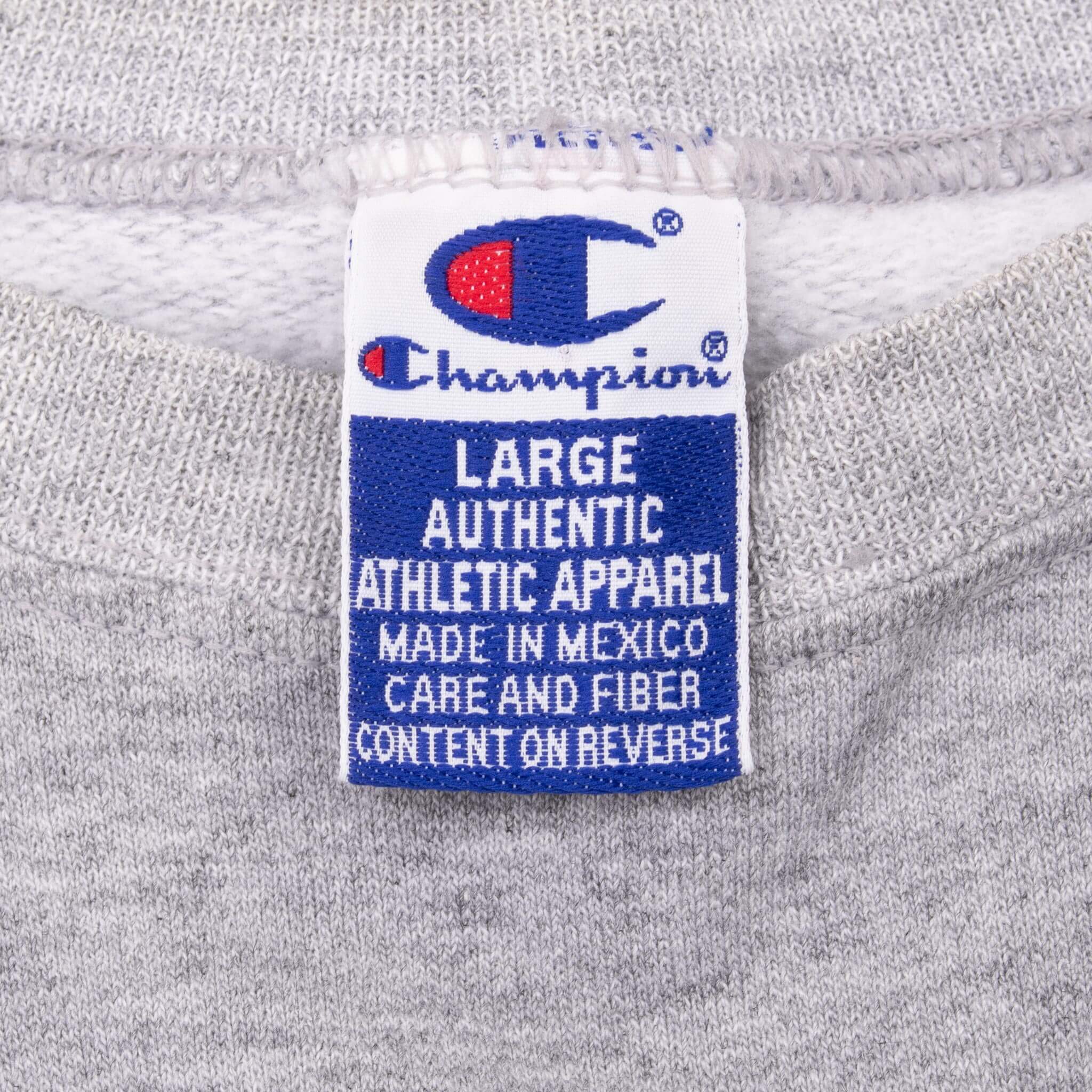 Vintage NFL Tennessee Titans Embroidered Grey Champion Sweatshirt 1990S Size Large