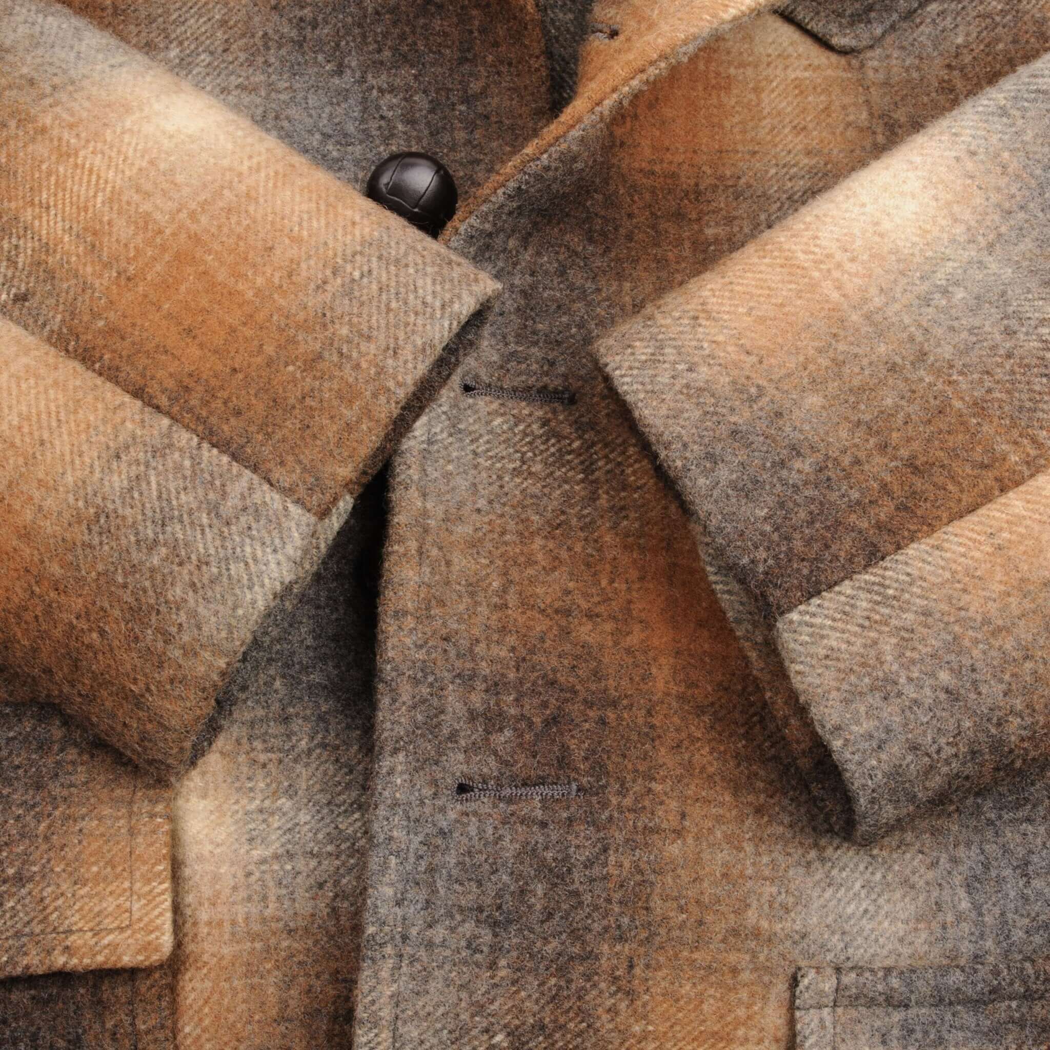 Vintage Pendleton Woolen Mills Check Coat Jacket 1970S Size 42 Made In USA