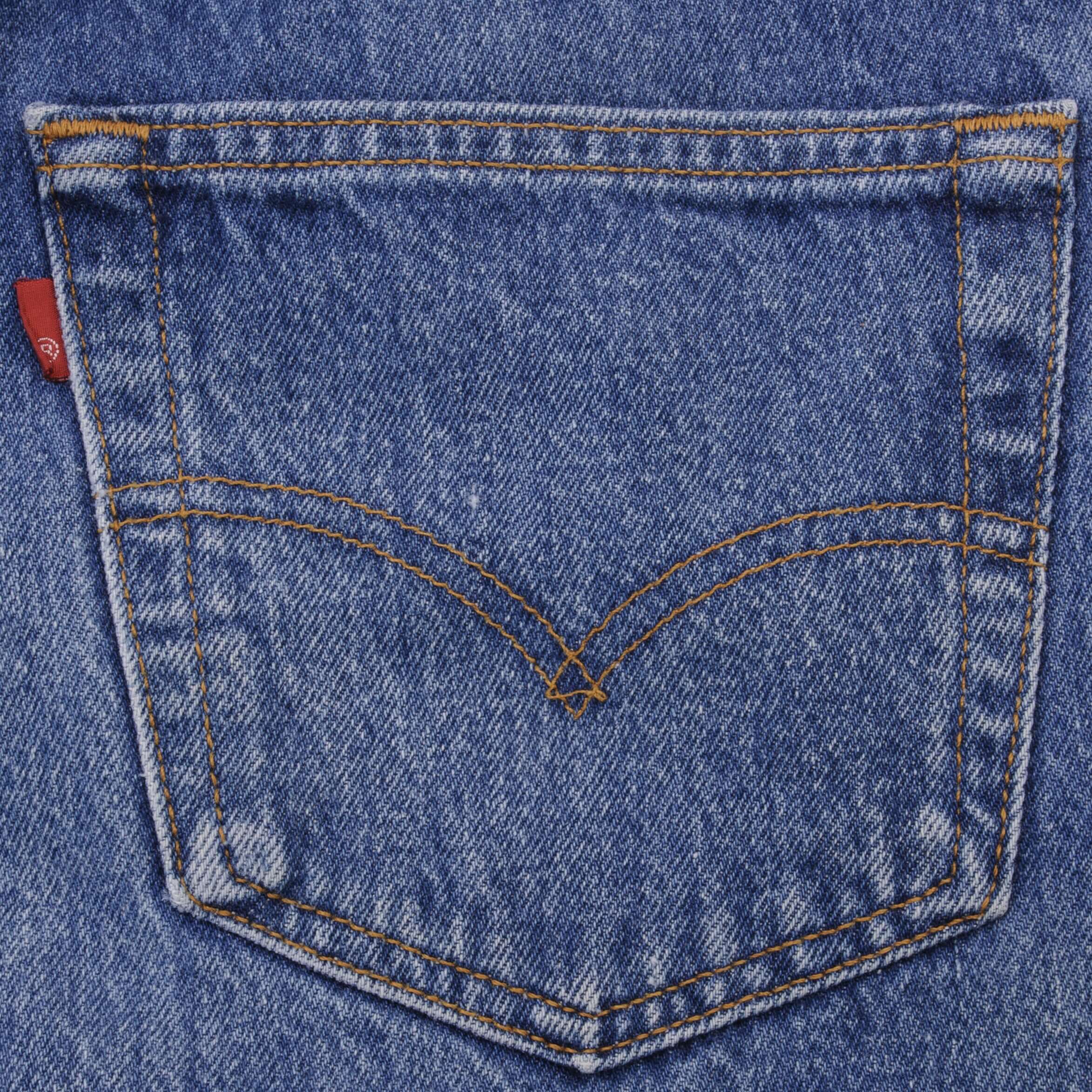 Beautiful Indigo Levis 501 Jeans 1980s Made in USA with Medium Wash Size on tag 35X31 Actual Size 34X29 Back Button #524