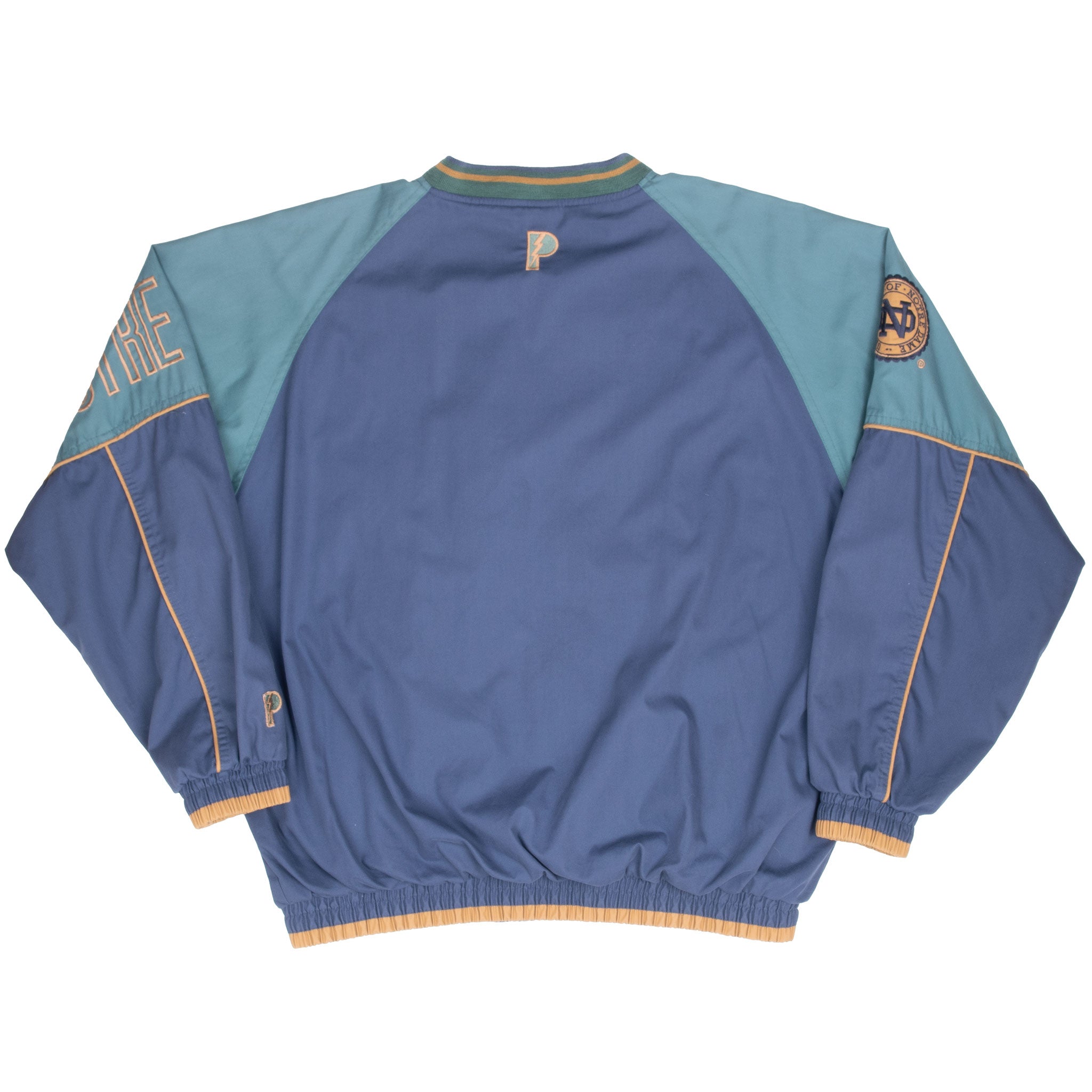 Vintage Ncaa Notre Dame Fighting Irish Pro Player Bomber Jacket 1990S Size XL