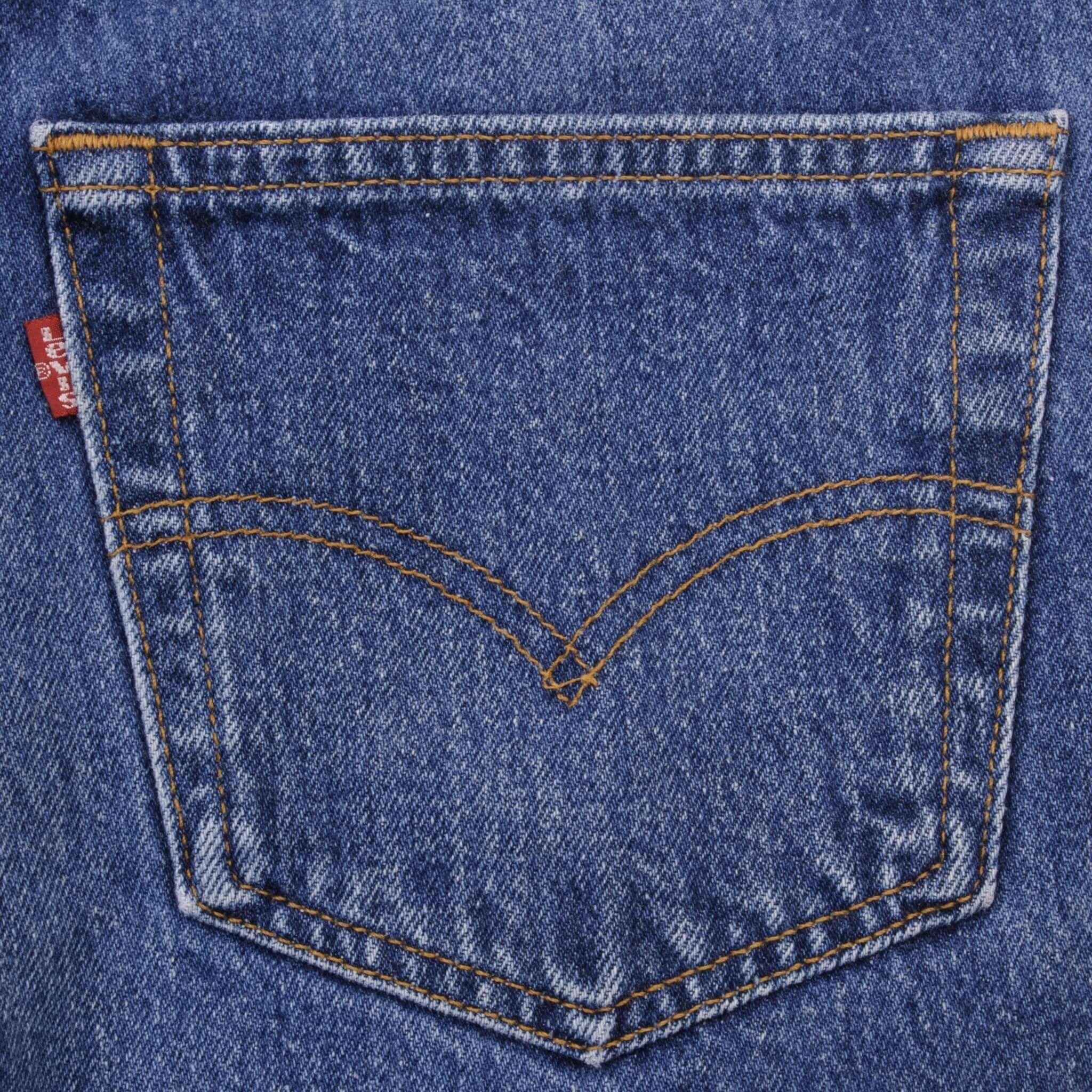 Beautiful Indigo Levis 501 Jeans 1990s Made in USA with Medium Wash Size on tag 35X31 Actual Size 34X29 Back Button #524