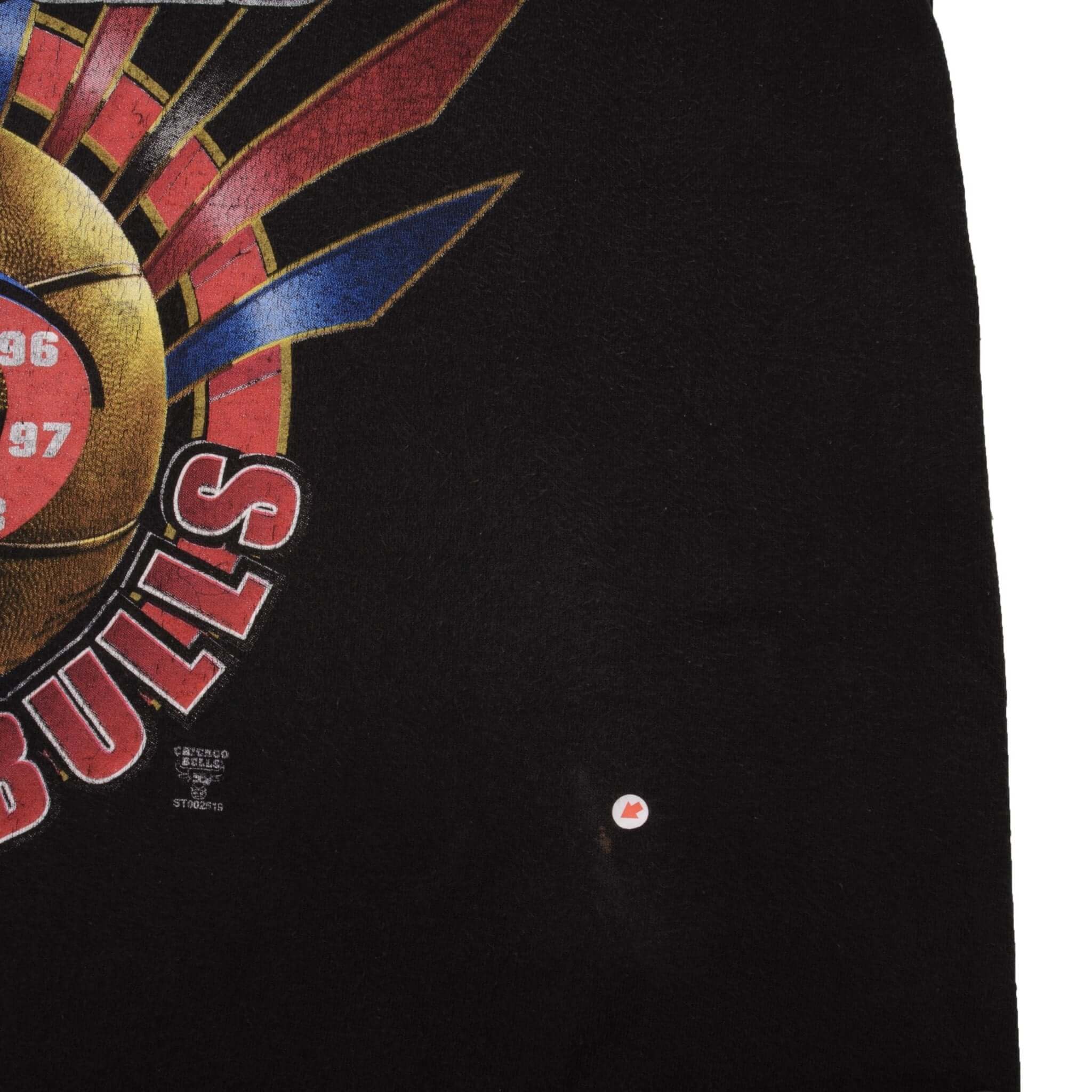 Vintage  NBA Chicago Bulls 1998 Champions Tee Shirt Size Large Made In USA