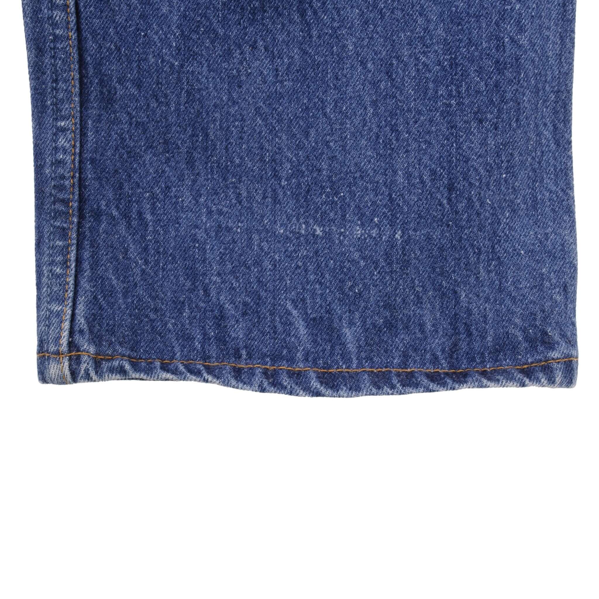 Beautiful Indigo Levis 501 Jeans 1990s Made in USA with Medium Wash Size on tag 35X31 Actual Size 34X29 Back Button #524